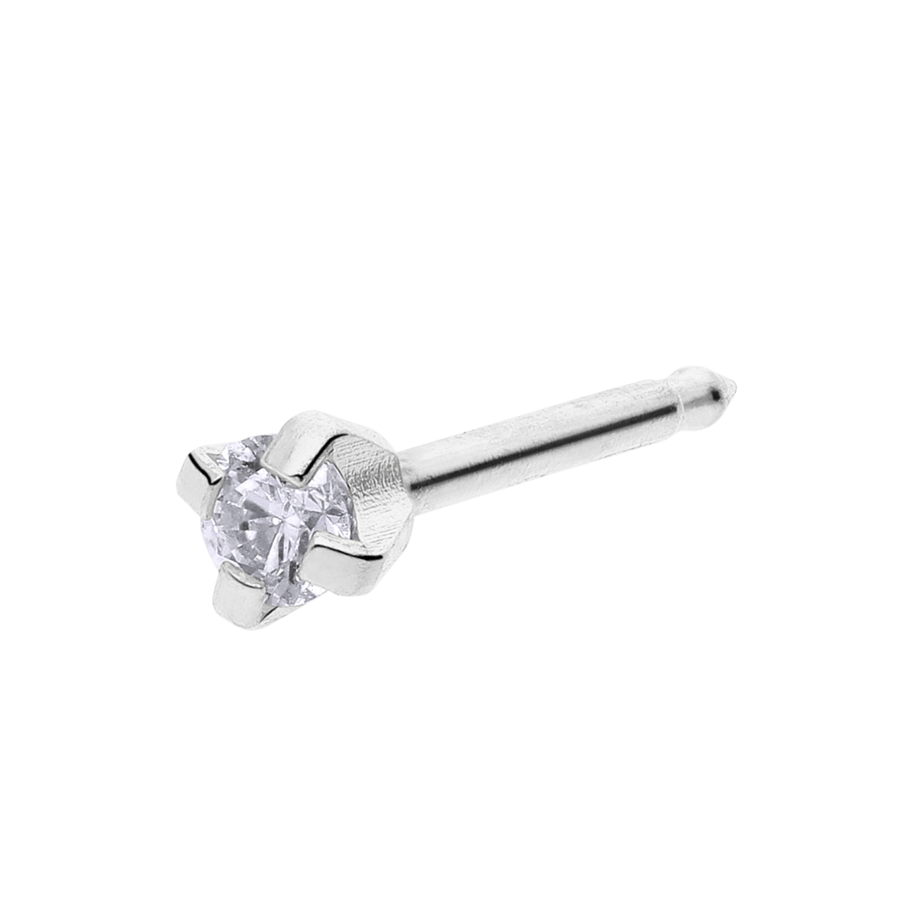 Studex medizinische Ohrringe aus Edelstahl, Zirkonia, 2 mm