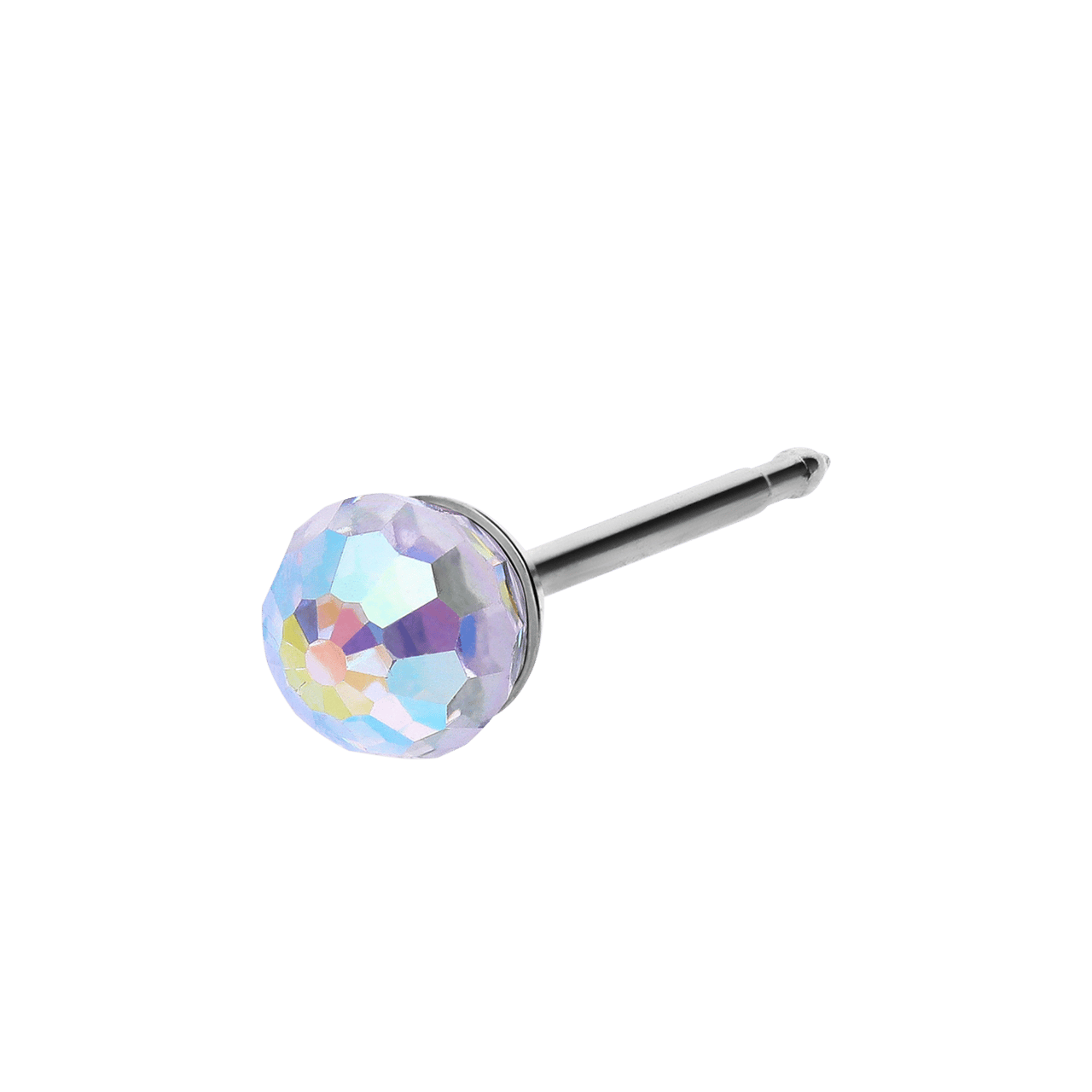 Studex medizinische Ohrringe aus Edelstahl, Kristall, 4 mm