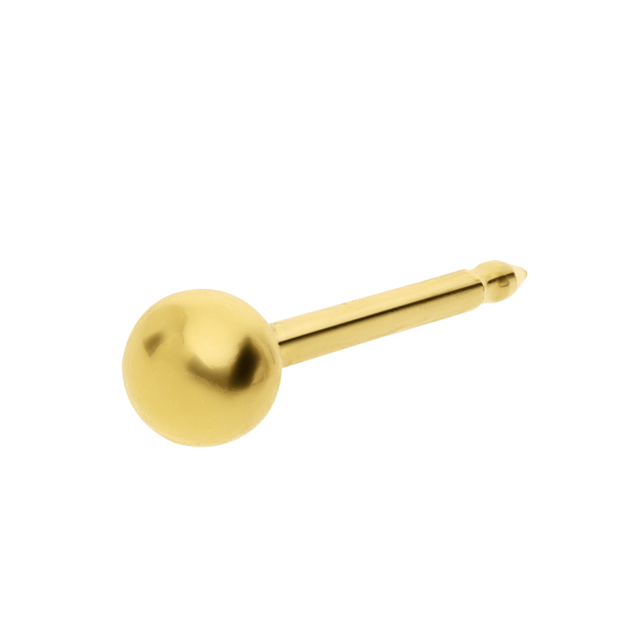 Studex medizinische Ohrringe aus Edelstahl, vergoldet, Kugel, 3 mm