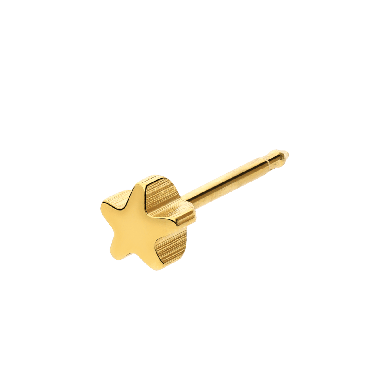 Studex stainless steel goldplated schietoorbel ster 4mm 149 voor dames