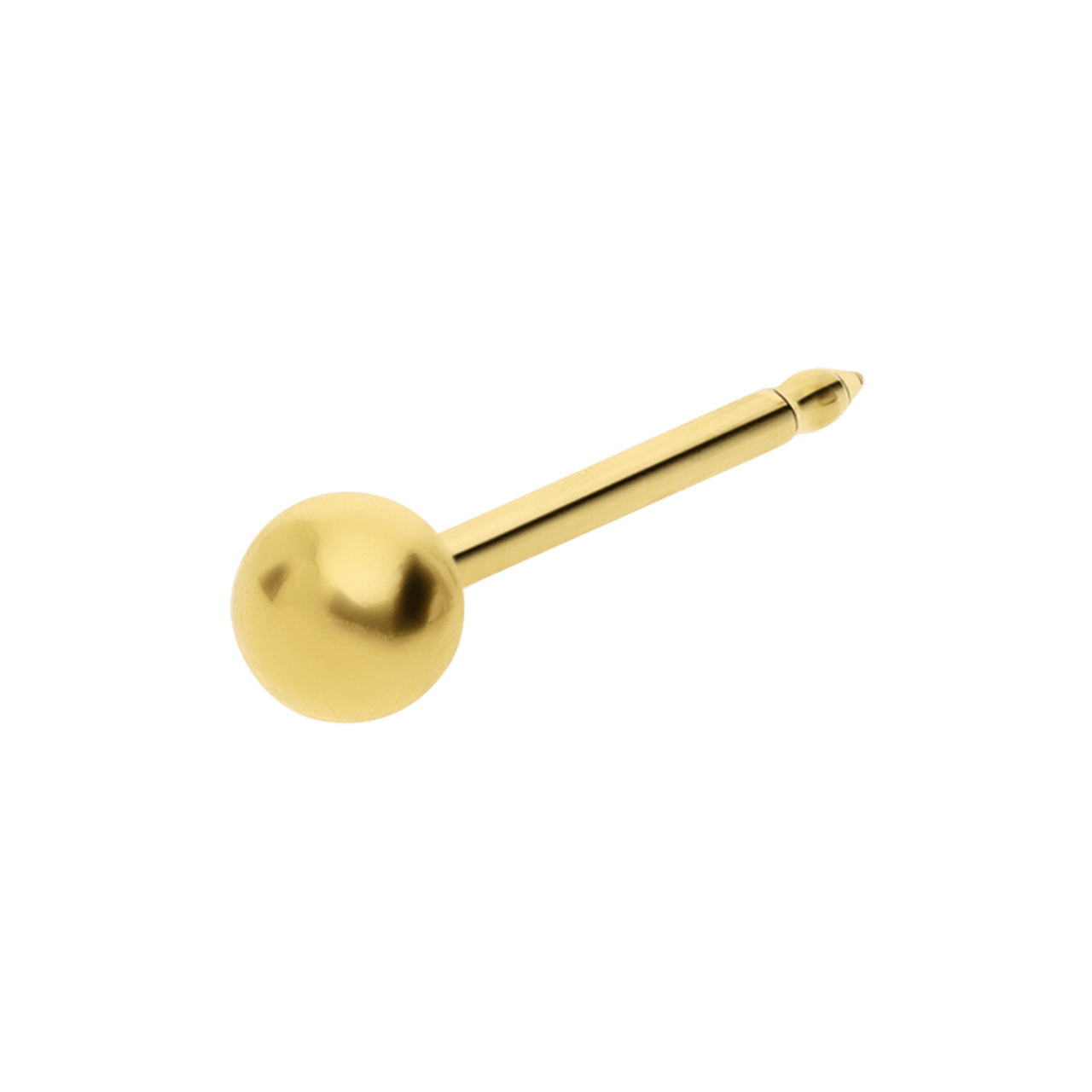 Studex medizinische Ohrringe aus 585er Gelbgold, Kugel, 3 mm