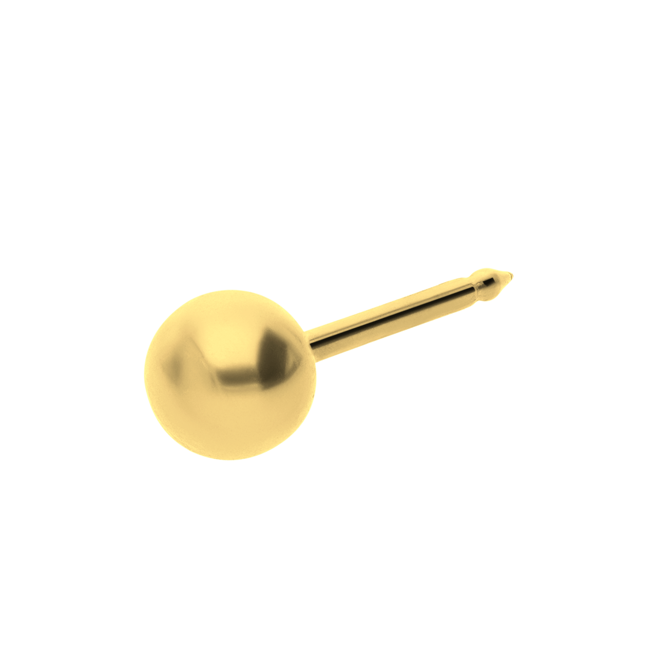 Studex medizinische Ohrringe aus 585er Gelbgold, Kugel, 4 mm