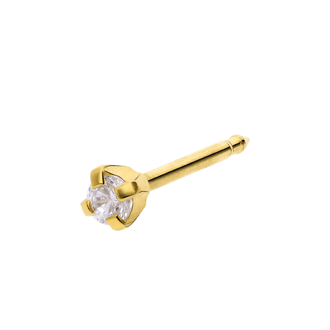 Studex medizinische Ohrringe aus 585er Gold, Diamant, 0,03 Karat