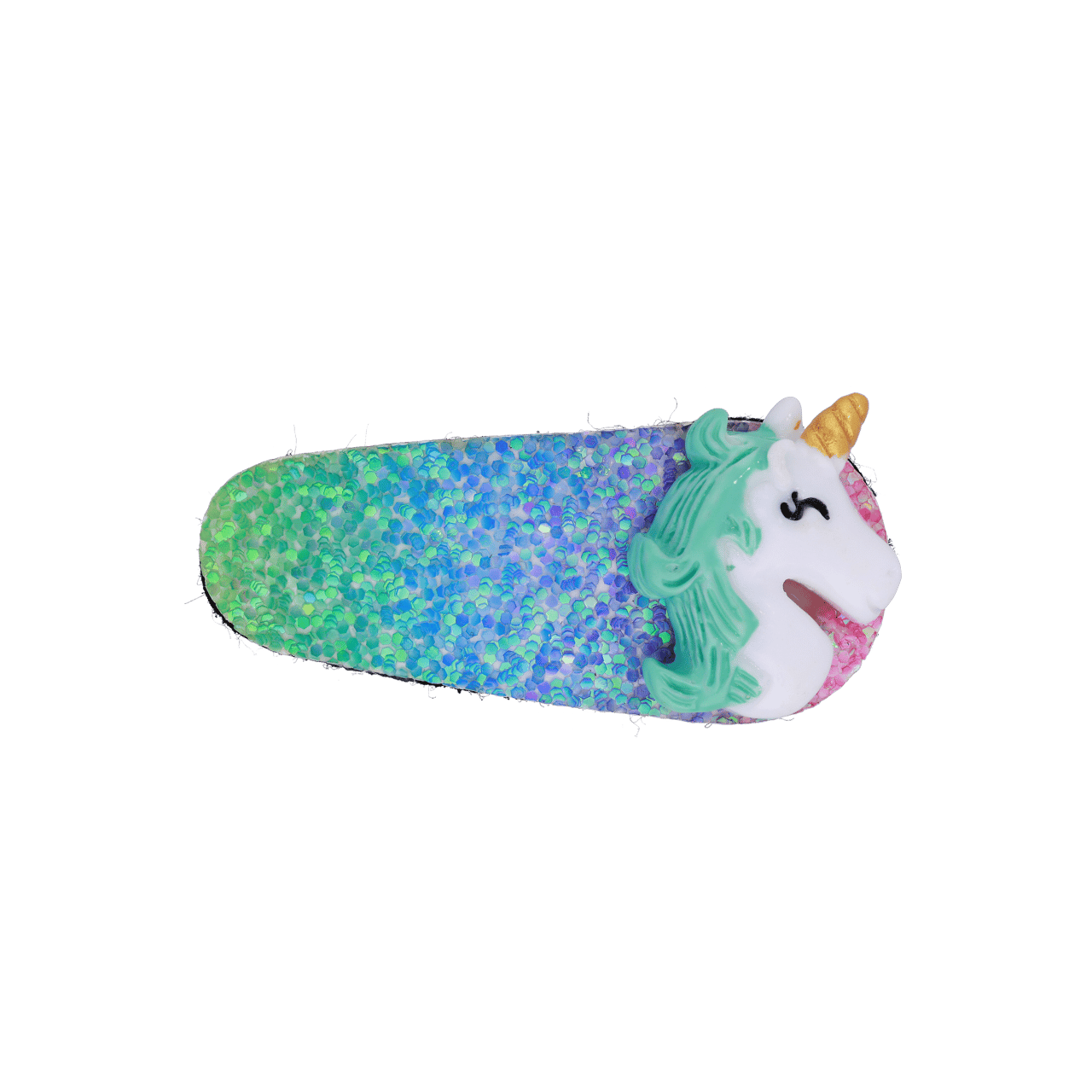 Bijoux haarclip groene unicorn