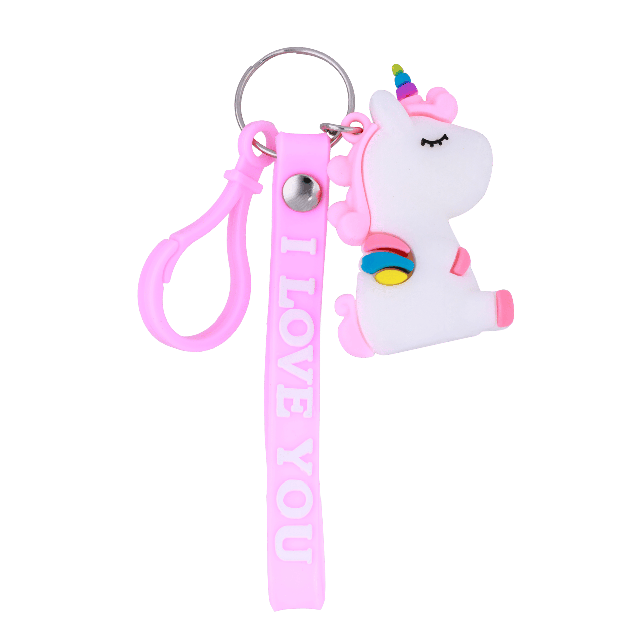 Bijoux sleutelhanger met witte unicorn