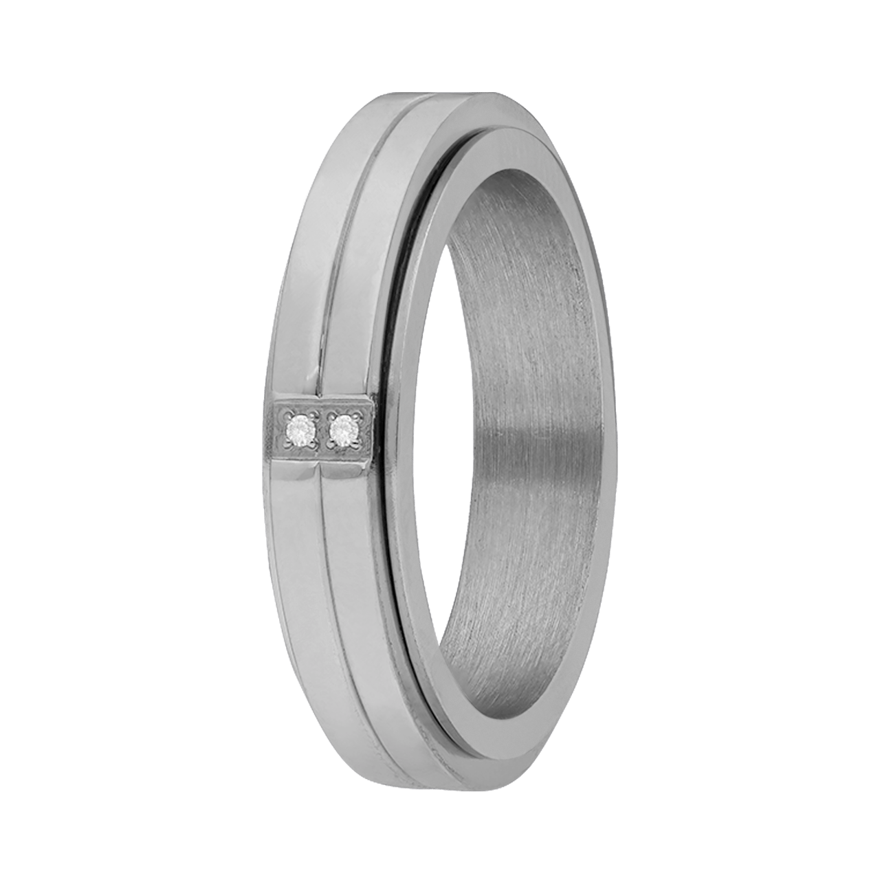 Anti-Stress-Ring aus Edelstahl
