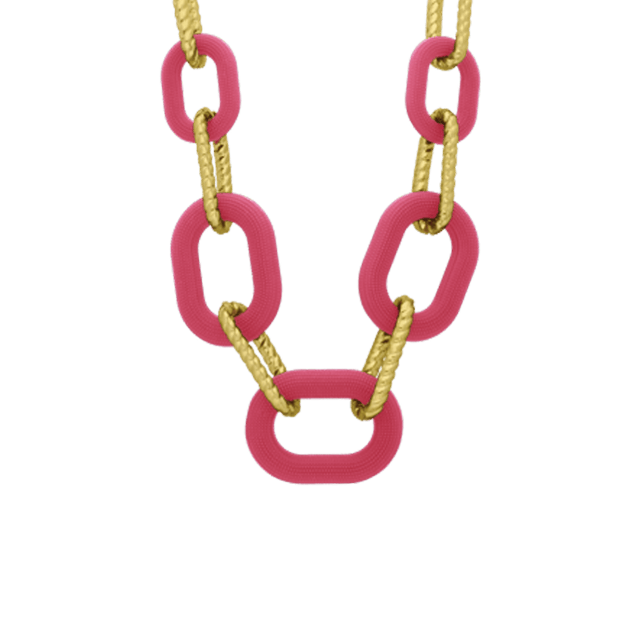 Stainless steel goldplated ketting voor dames