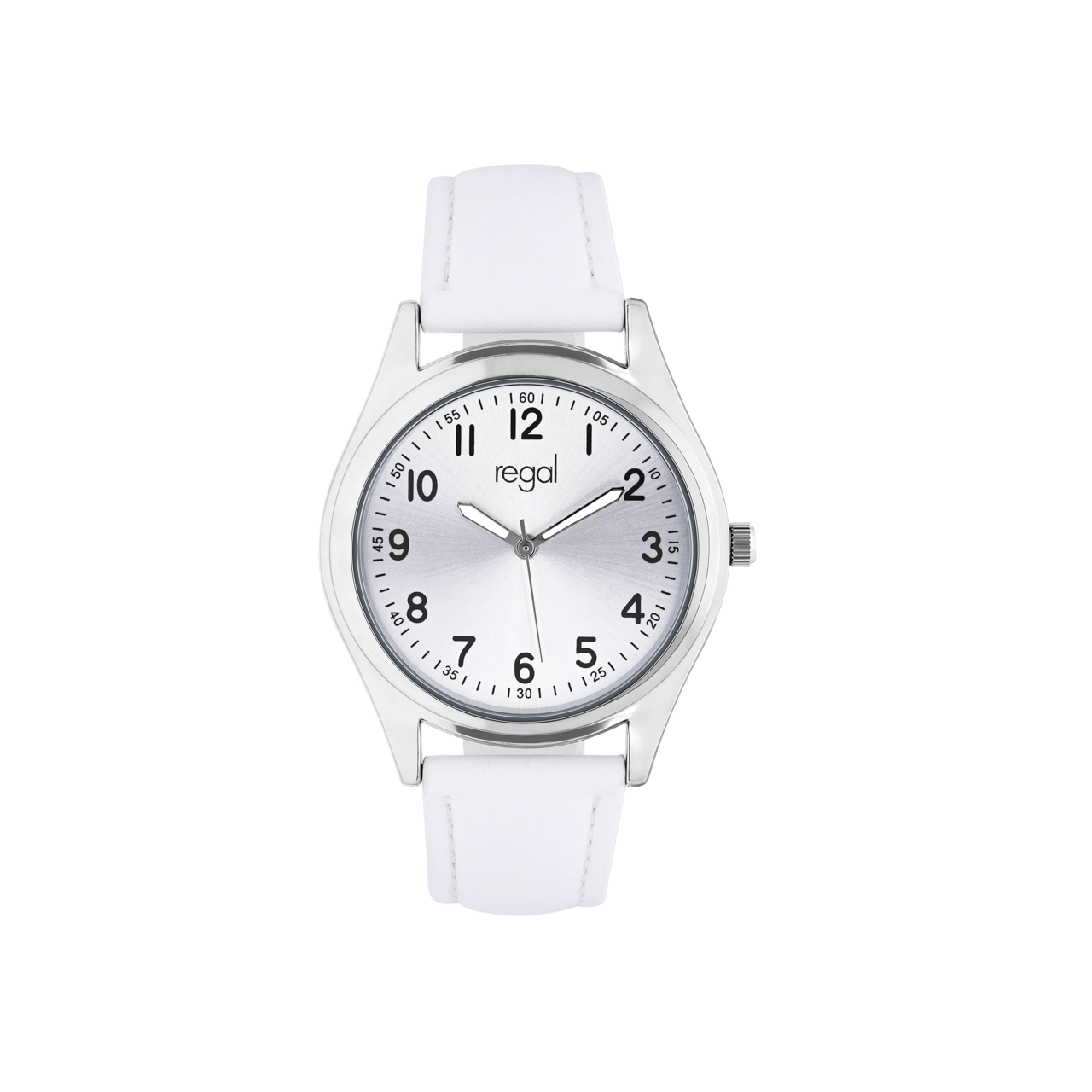 Regal Analoog Dames Horloge Wit PU leer
