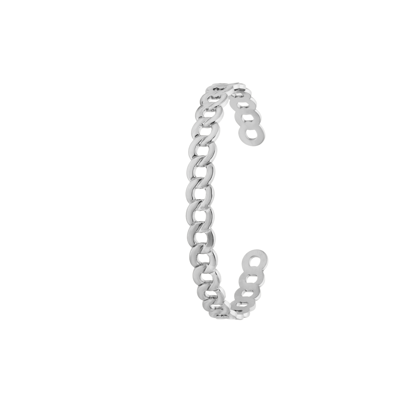 Stalen schakel armband