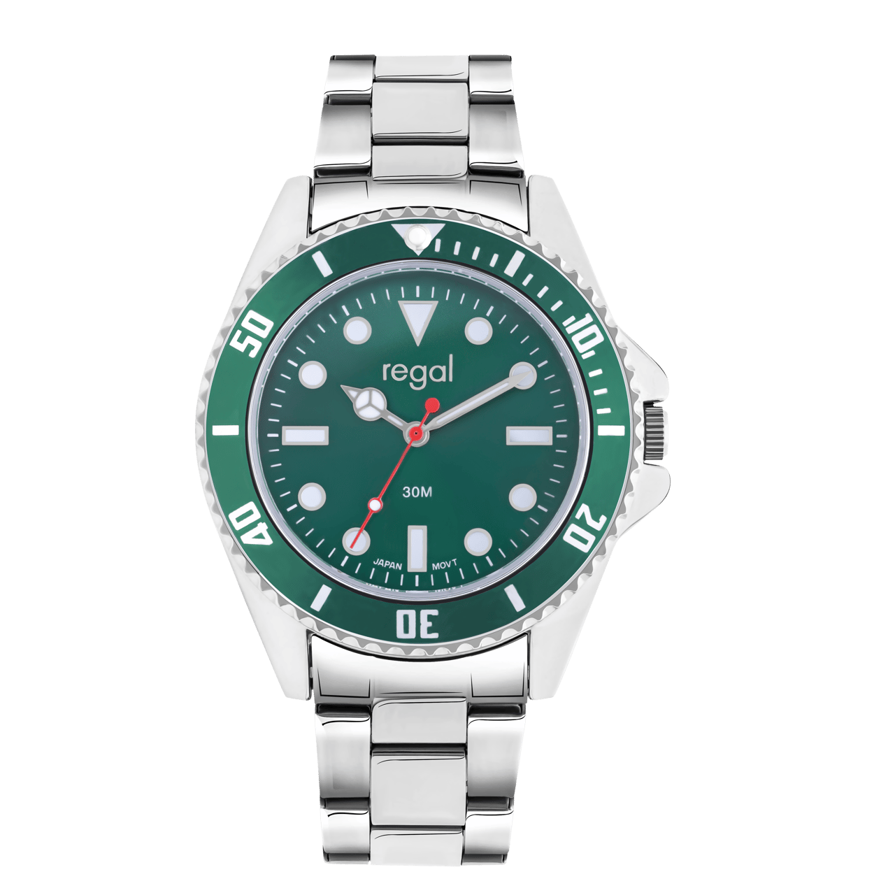Regal Herrenuhr mit Stahlband
