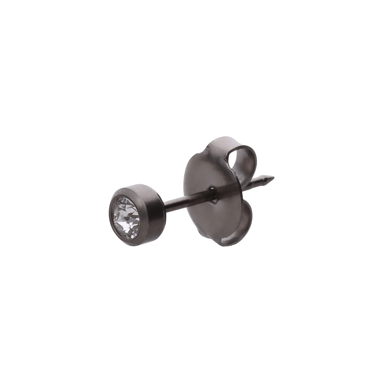 Studex-Erstohrring aus Edelstahl, Kristall, 3 mm xl