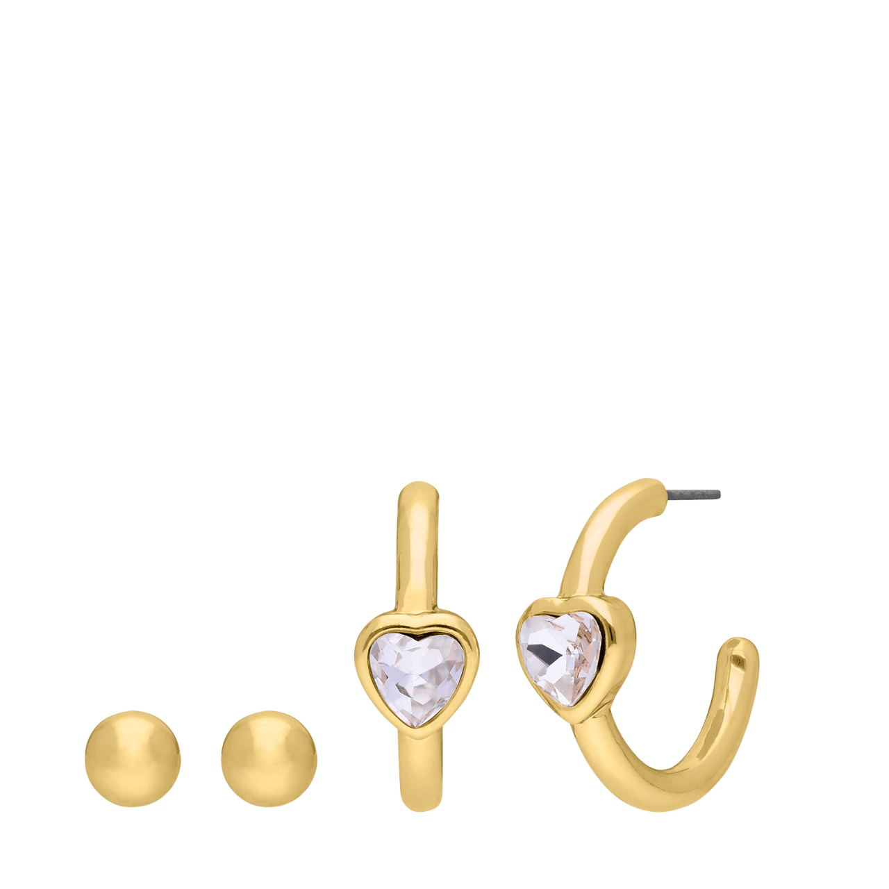 Goldfarbenes Bijoux Ohrringset