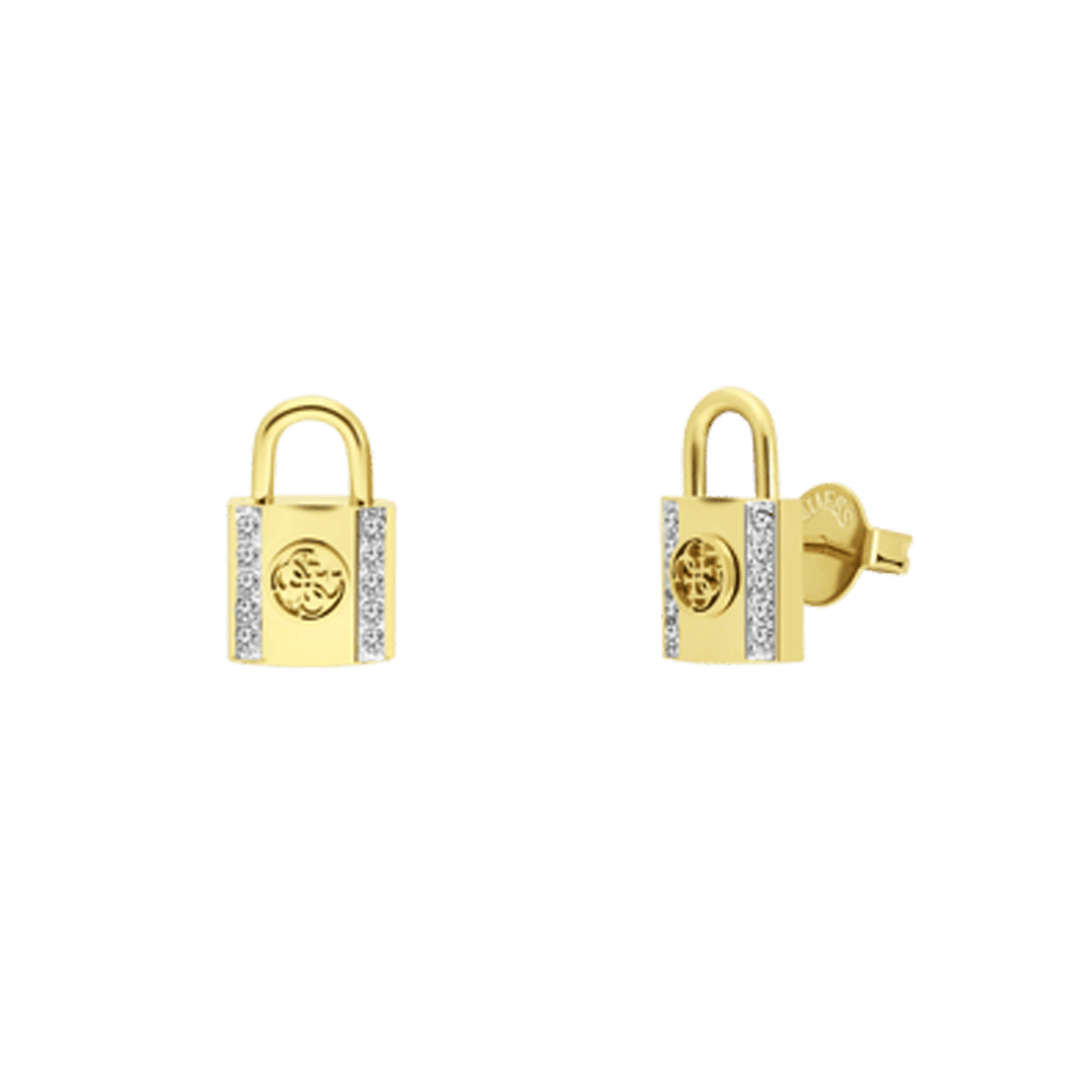Guess goldplated stainless steel oorknoppen KEEP ME CLOSE