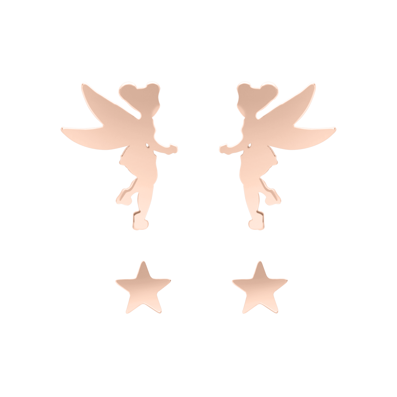 Disney stalen roséplated kinderoorknoppen set ster Tinkerbell