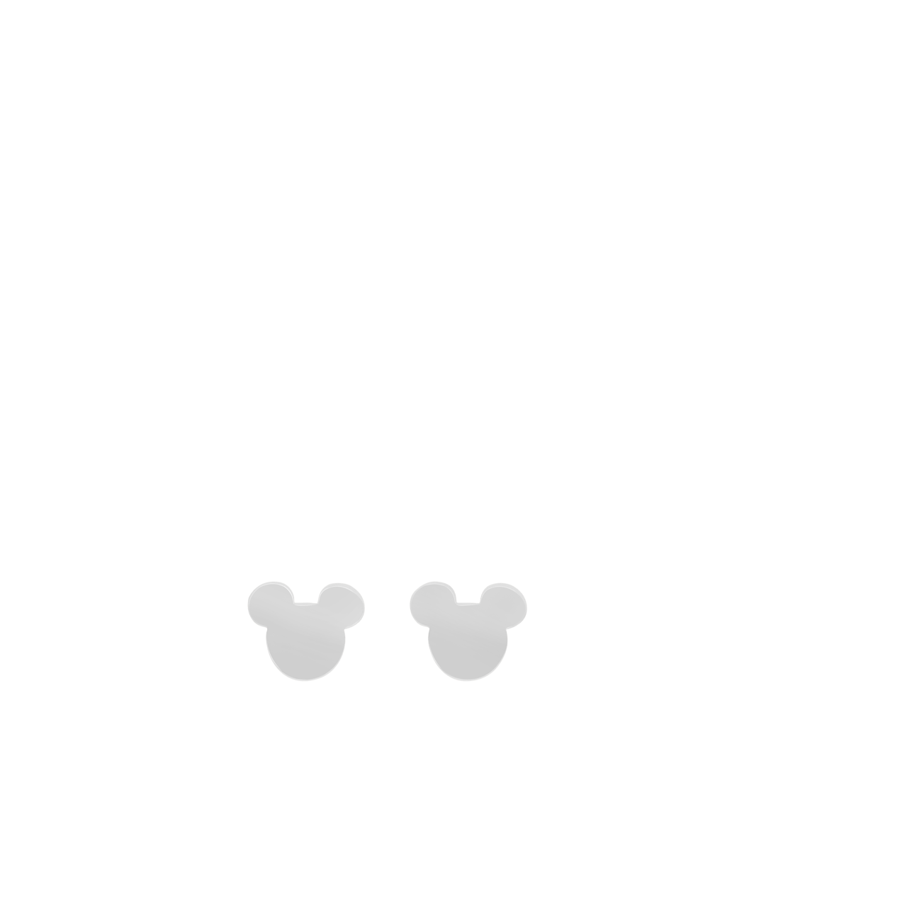 Stalen oorknoppen Mickey Mouse