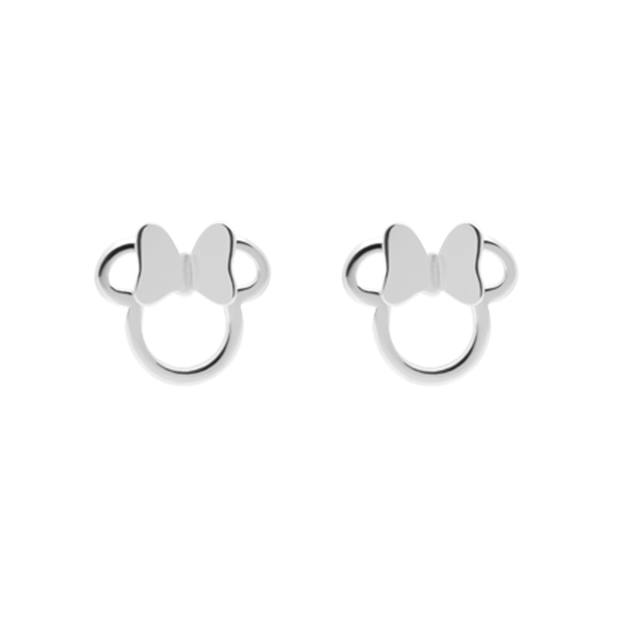Stainless steel oorknoppen Minnie Mouse open