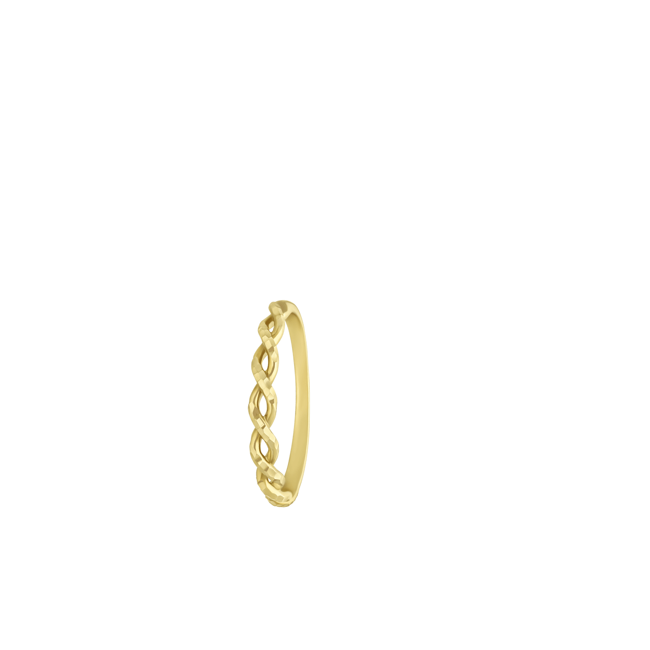 375 Gold Damenring Twist