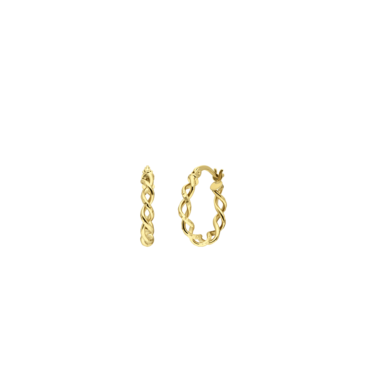 375 Gold Ohrringe Twist 13 mm