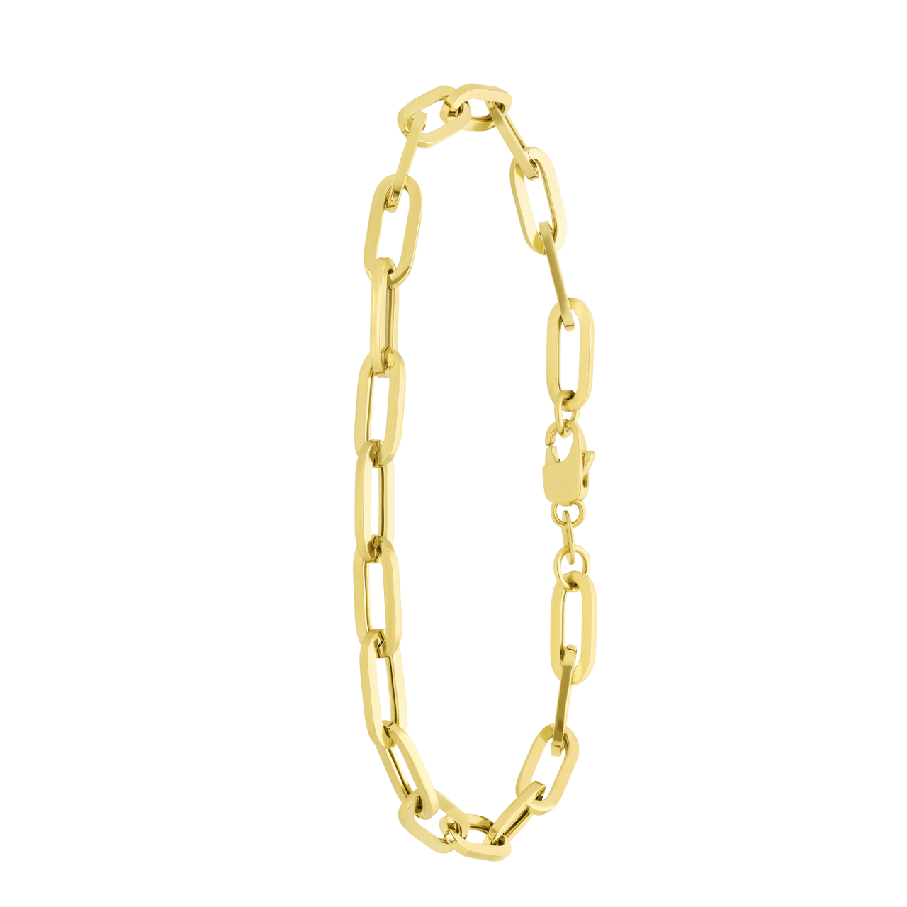 9 Karaat armband paperclip 4,8mm