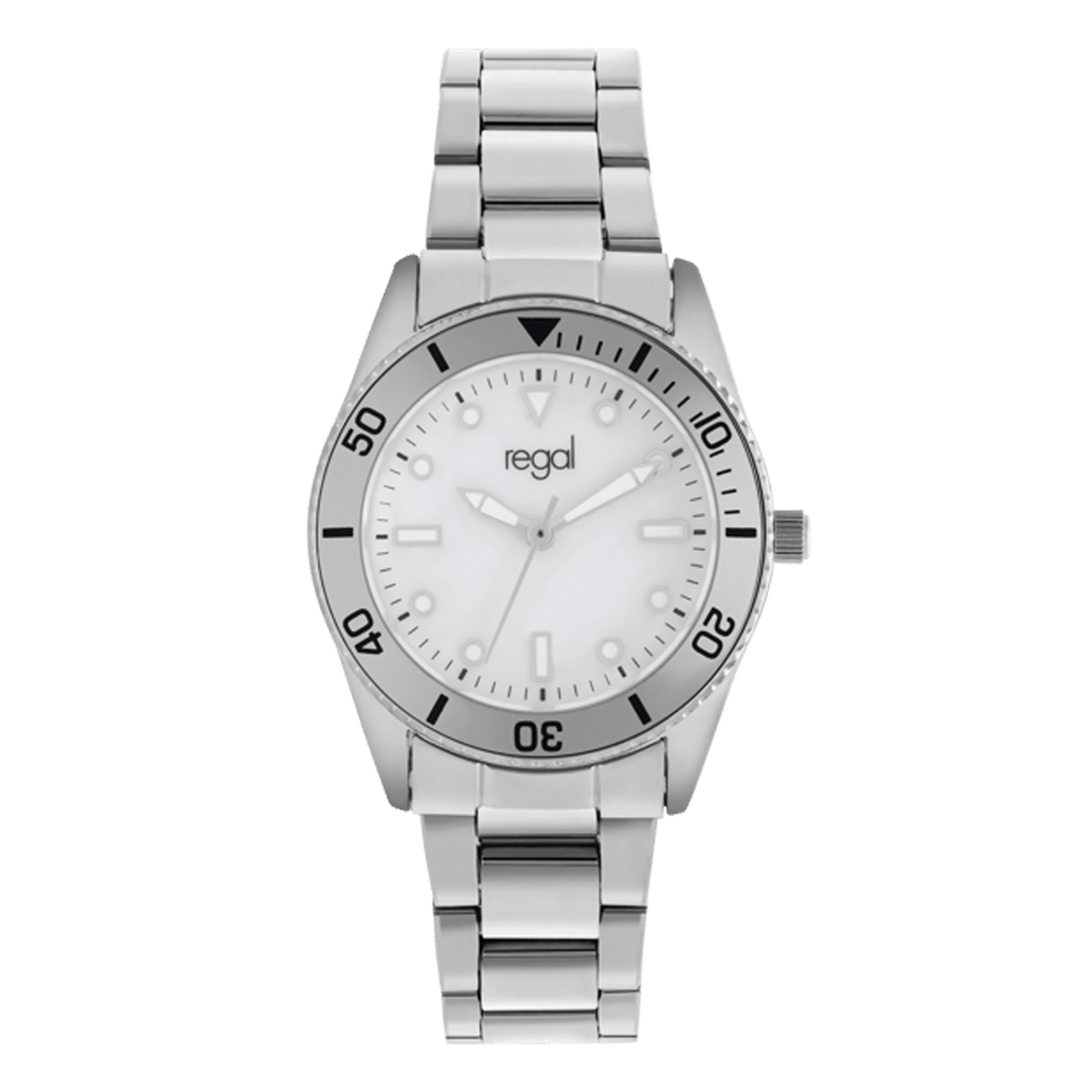 Regal dames horloge met stainless steel band