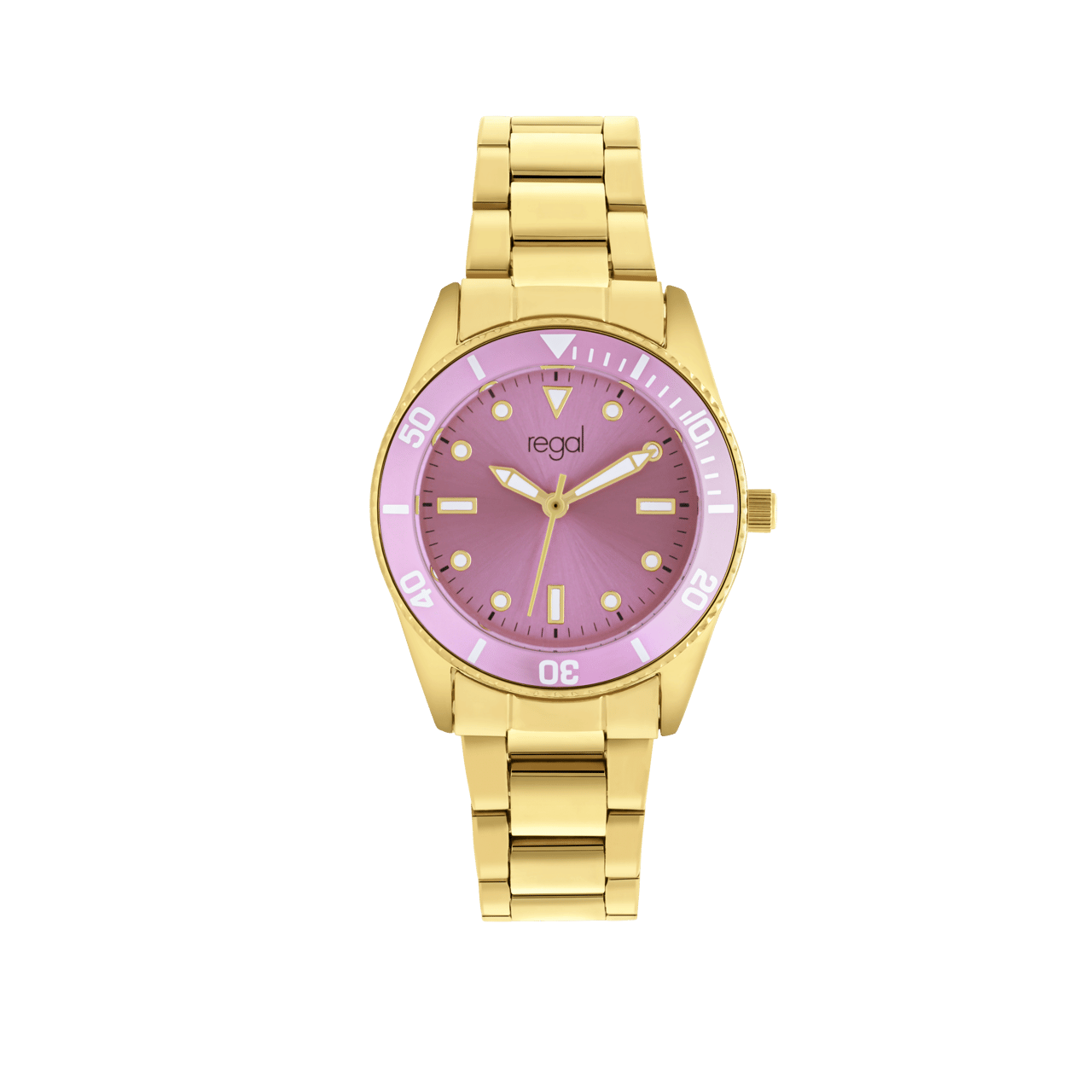 Regal Damen-Armbanduhr mit Armband aus Edelstahl