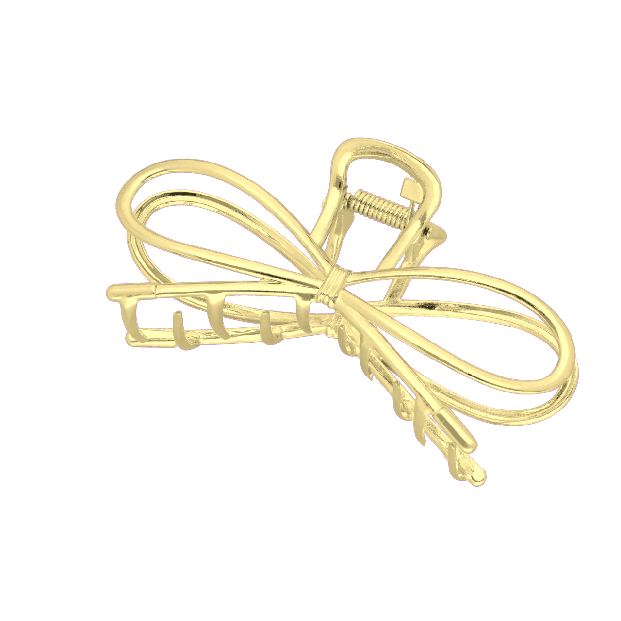 Goudkleurige bijoux haarklem strik