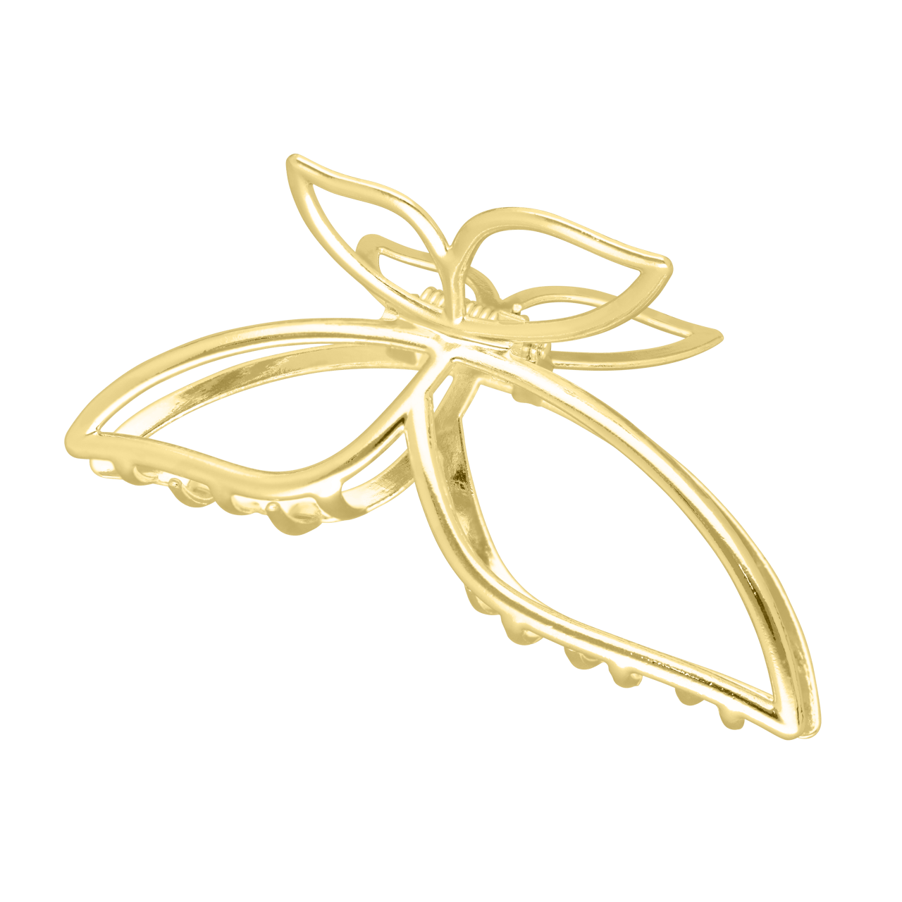 Goudkleurige bijoux haarklem vlinder
