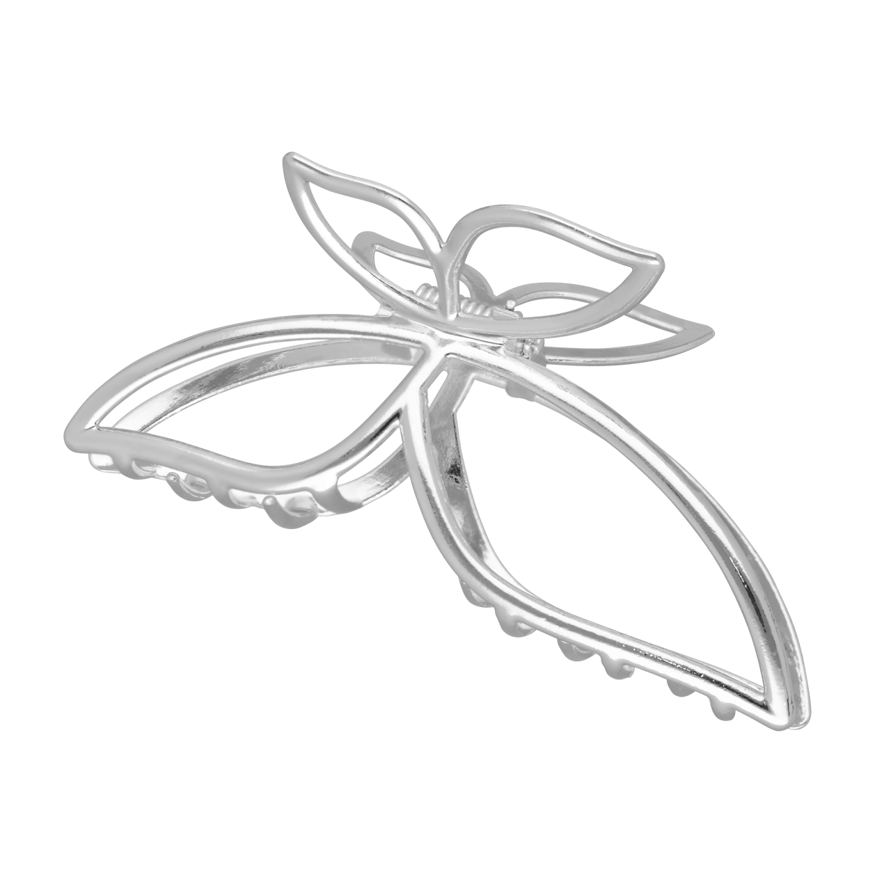 Zilverkleurige bijoux haarklem vlinder