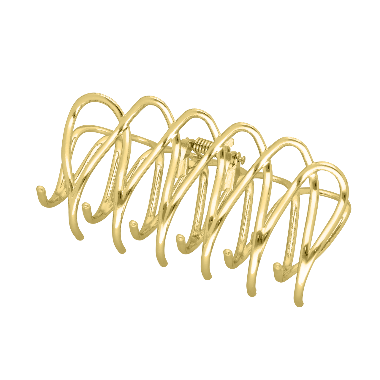 Goudkleurige bijoux haarklem mesh