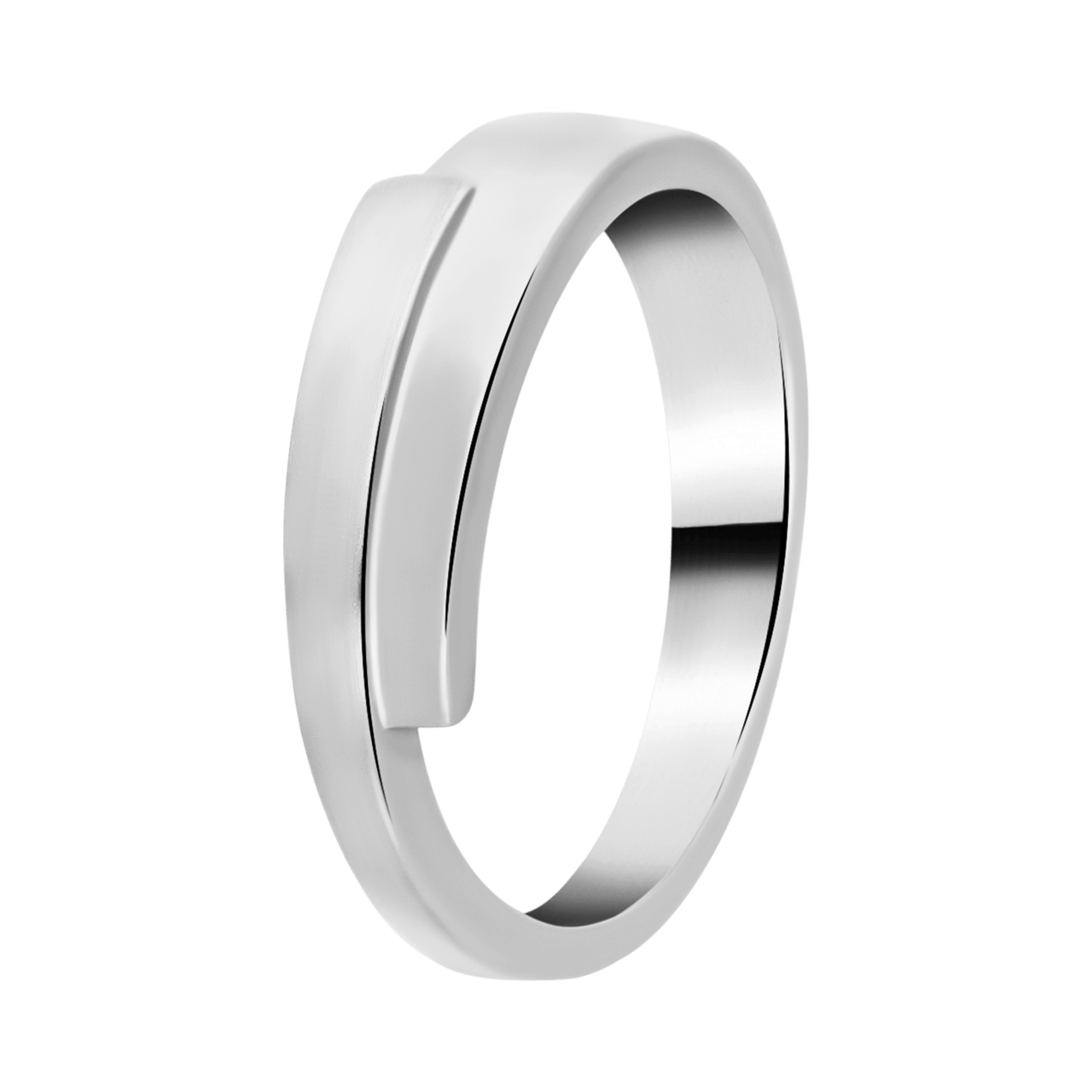 Silberner Ring mattglänzend