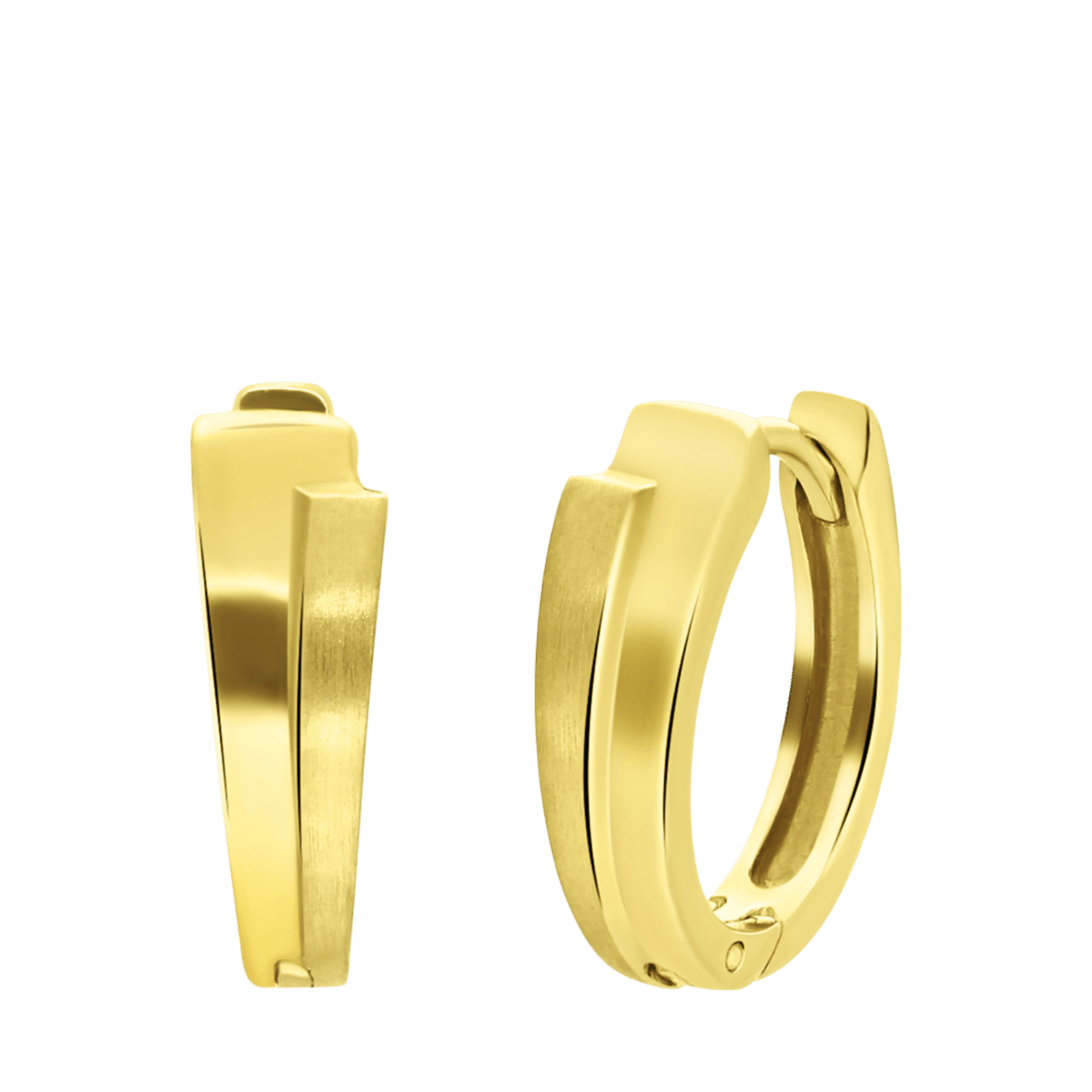 Zilveren goldplated oorringen voor dames
