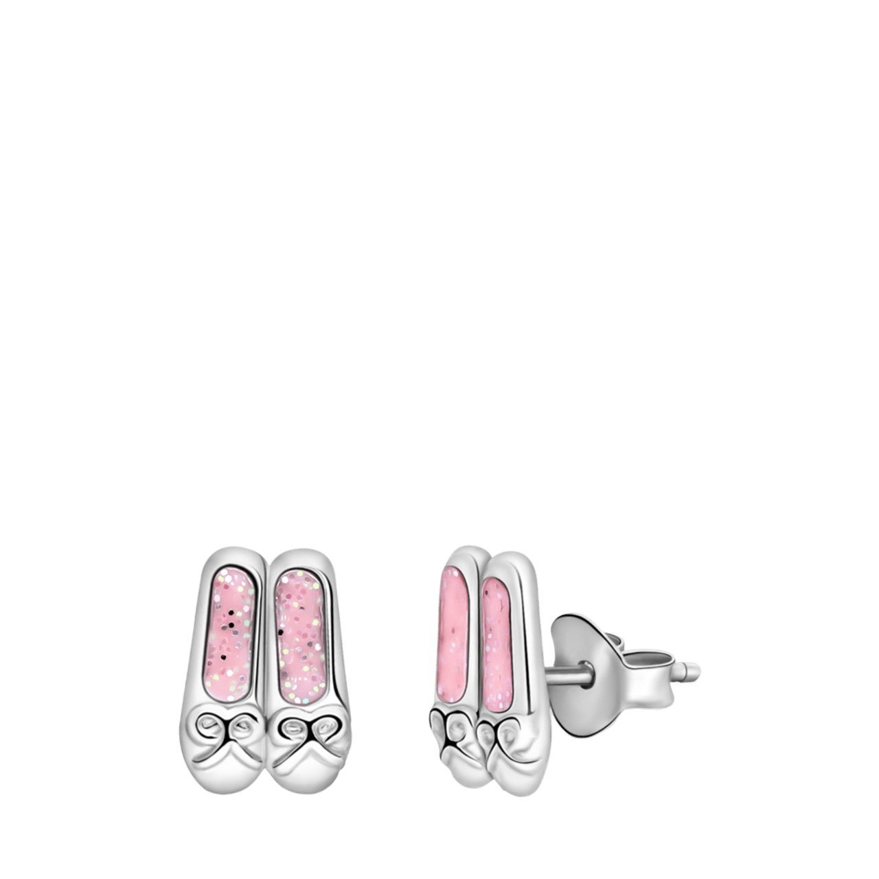 Silberne Ohrstecker Ballerina