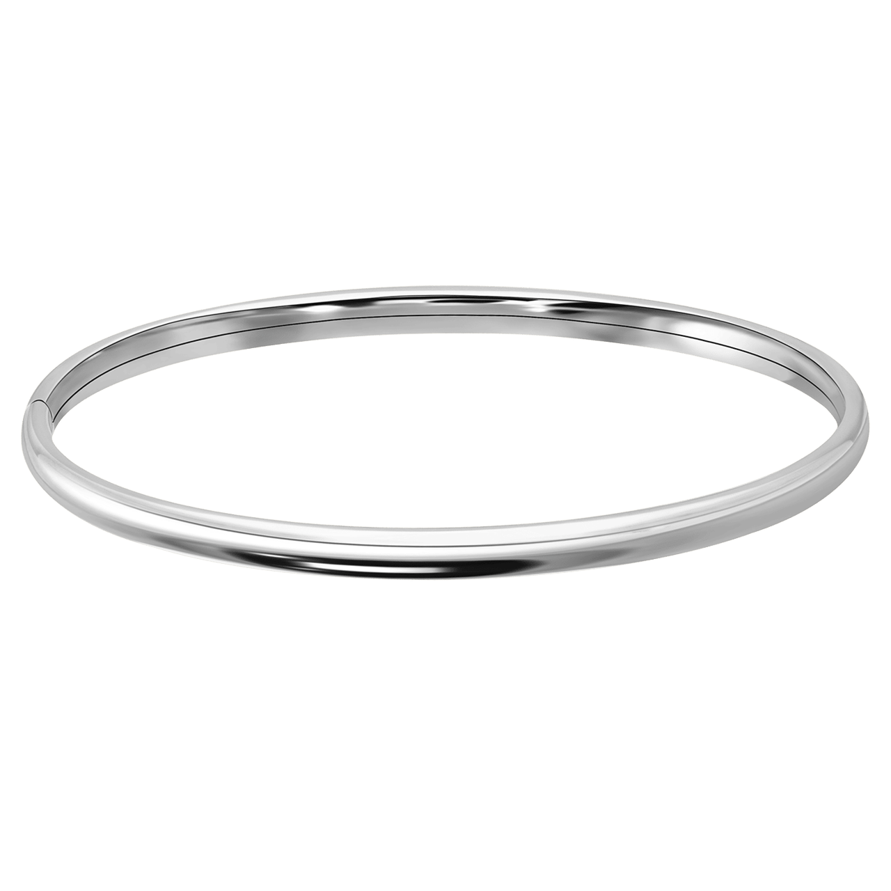 Zilveren bangle 4mm voor dames