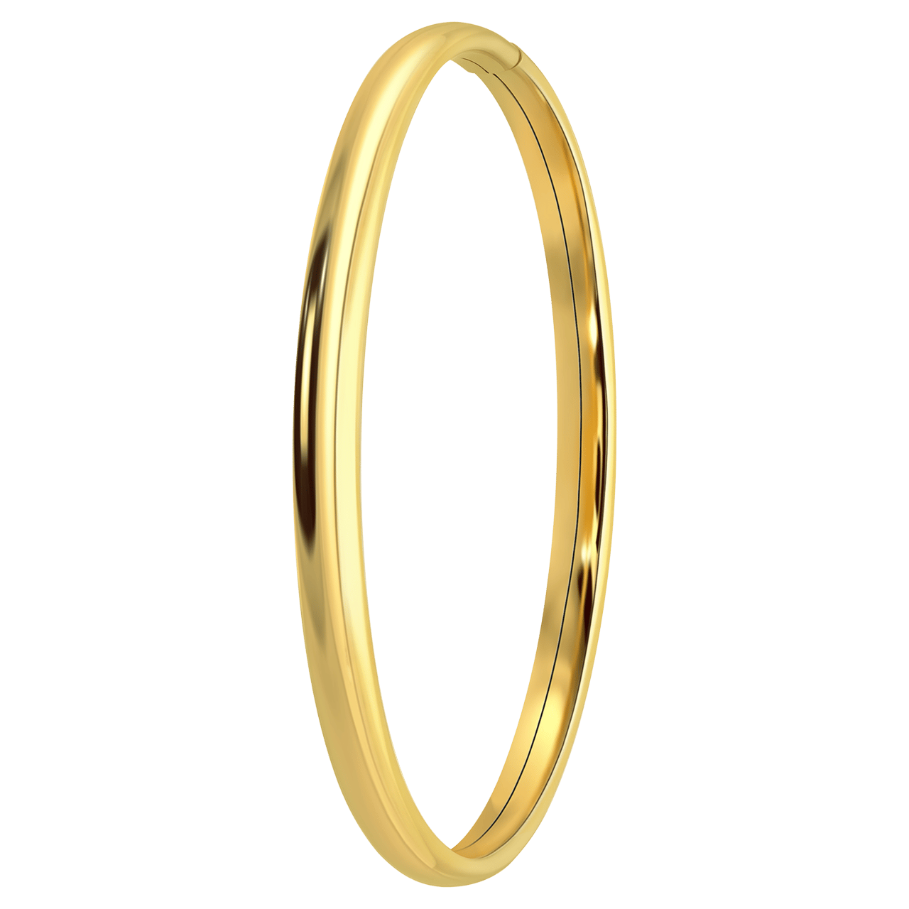 Zilveren goldplated bangle voor dames
