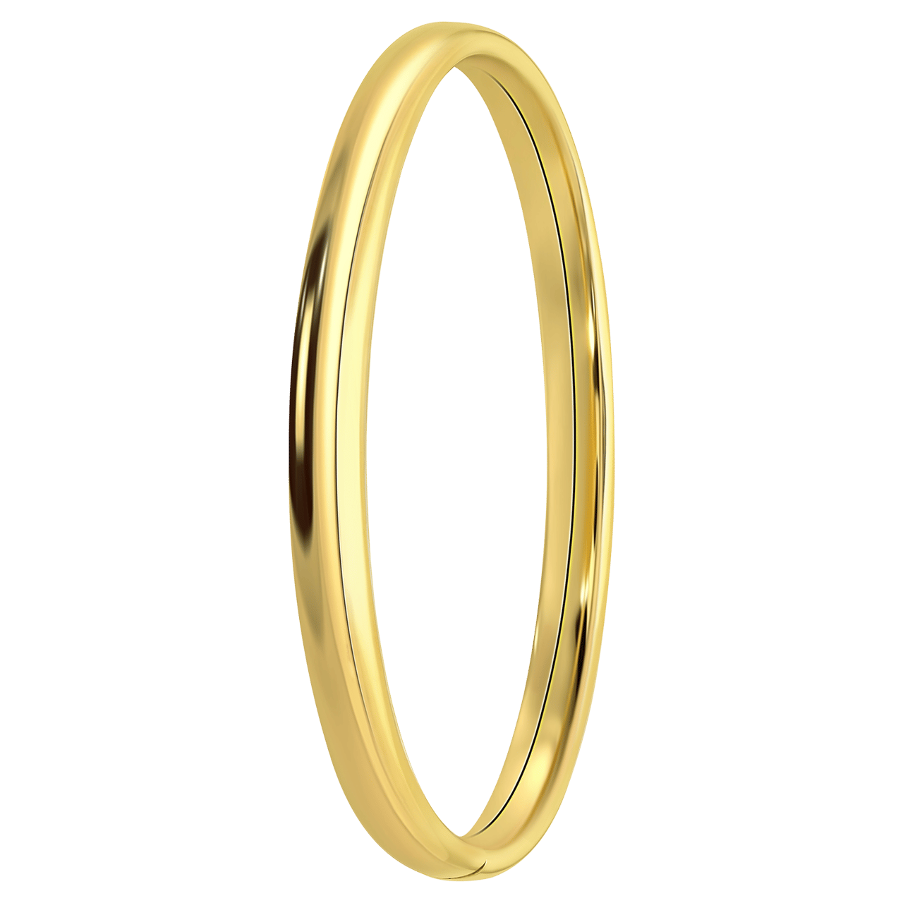 Zilveren goldpalted bangle 6mm