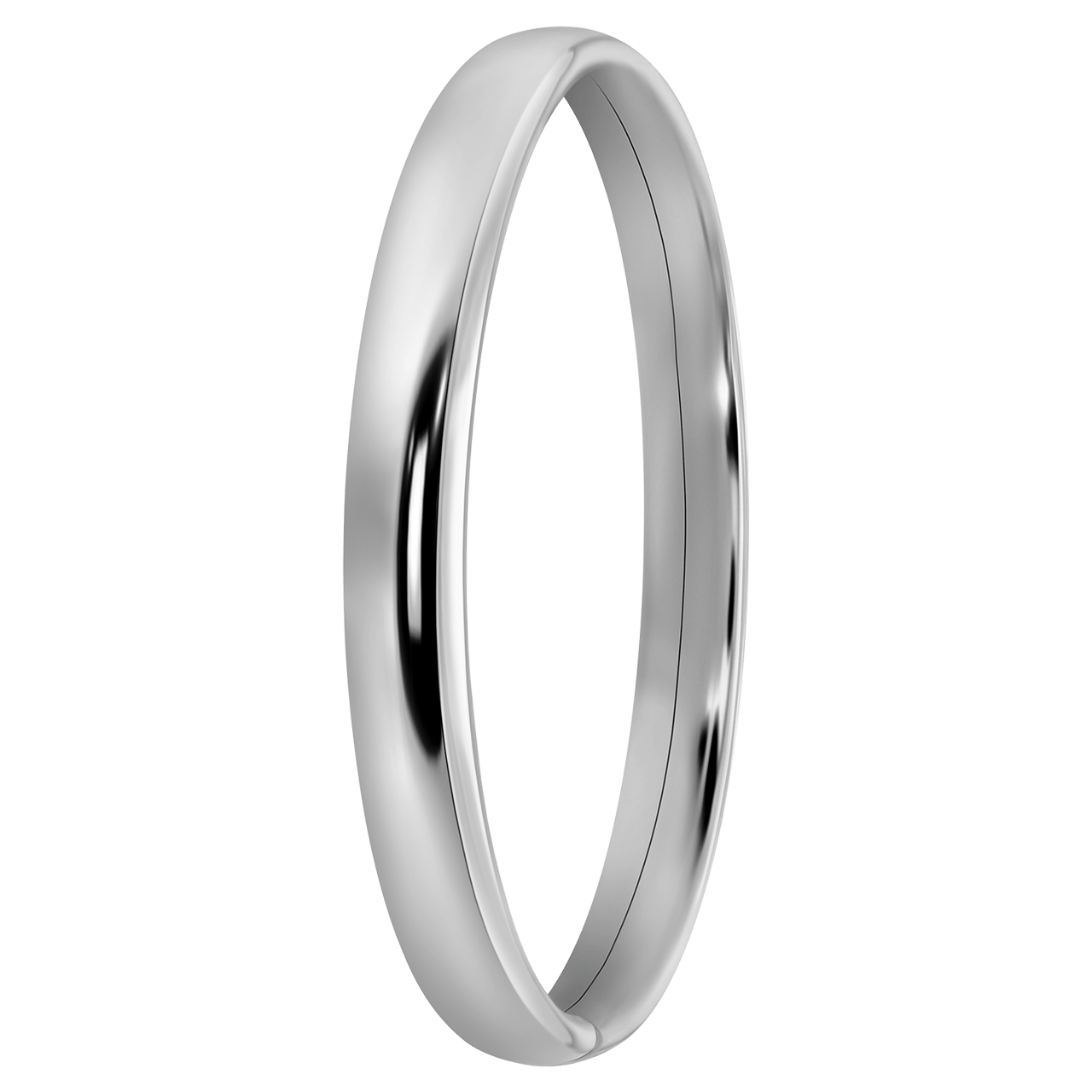 Zilveren bangle 8mm