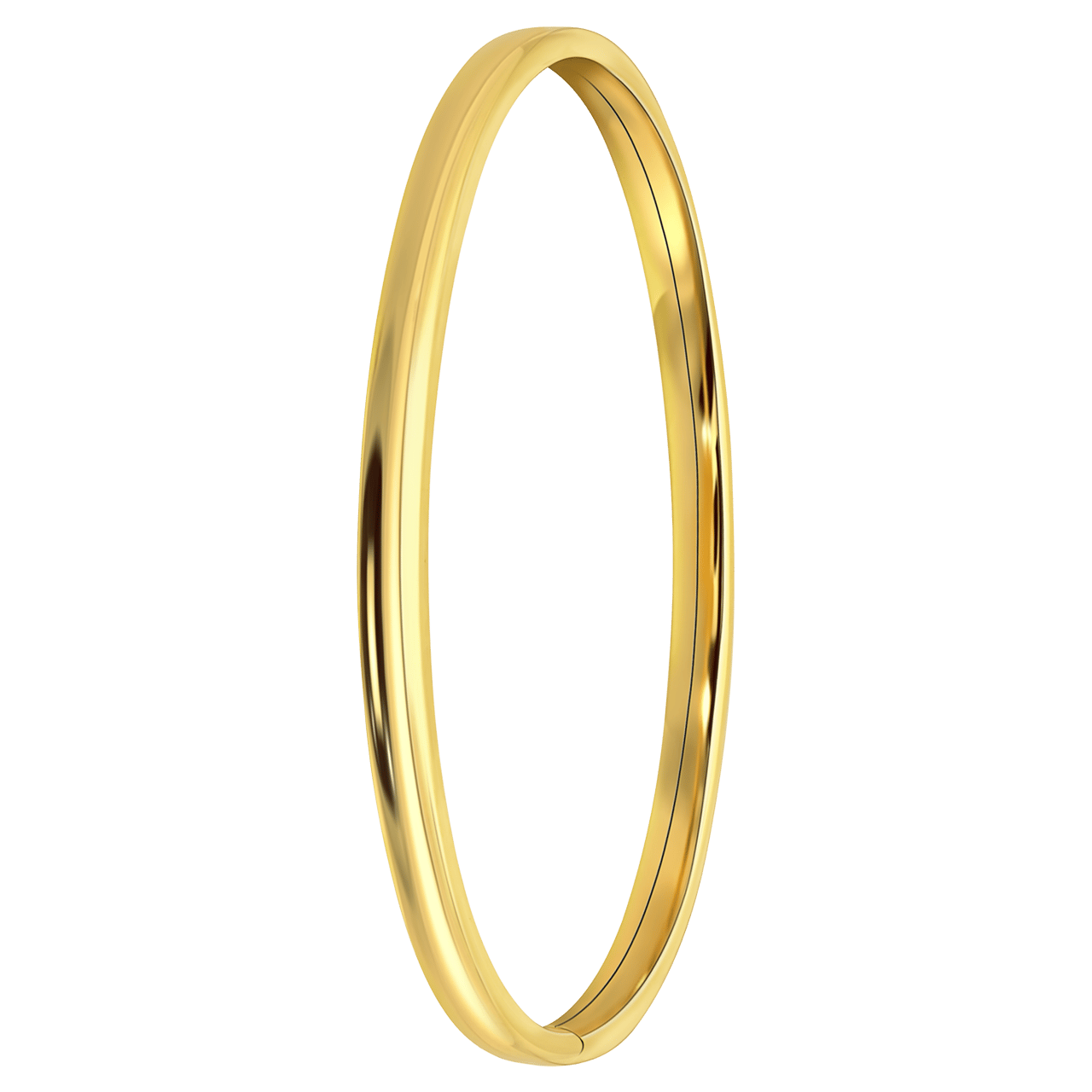 Zilveren goldplated bangle voor dames