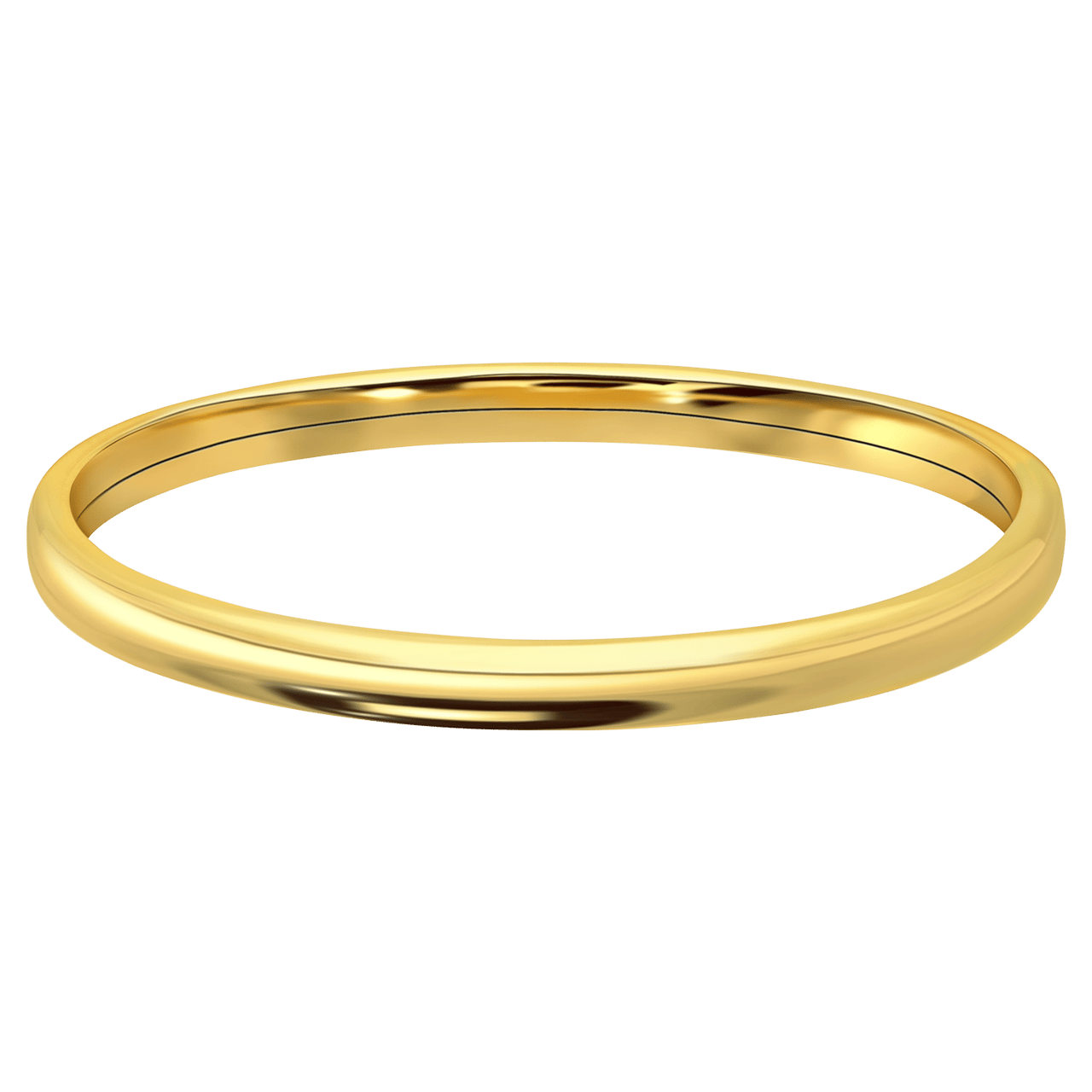 Zilveren goldplated bangle voor dames