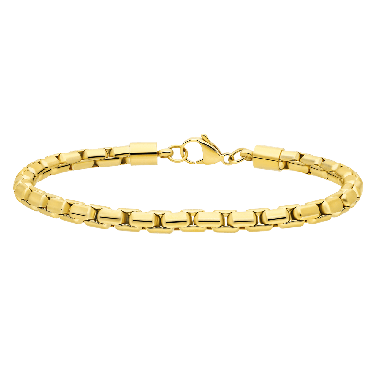 Gerecycled stainless steel goldplated armband