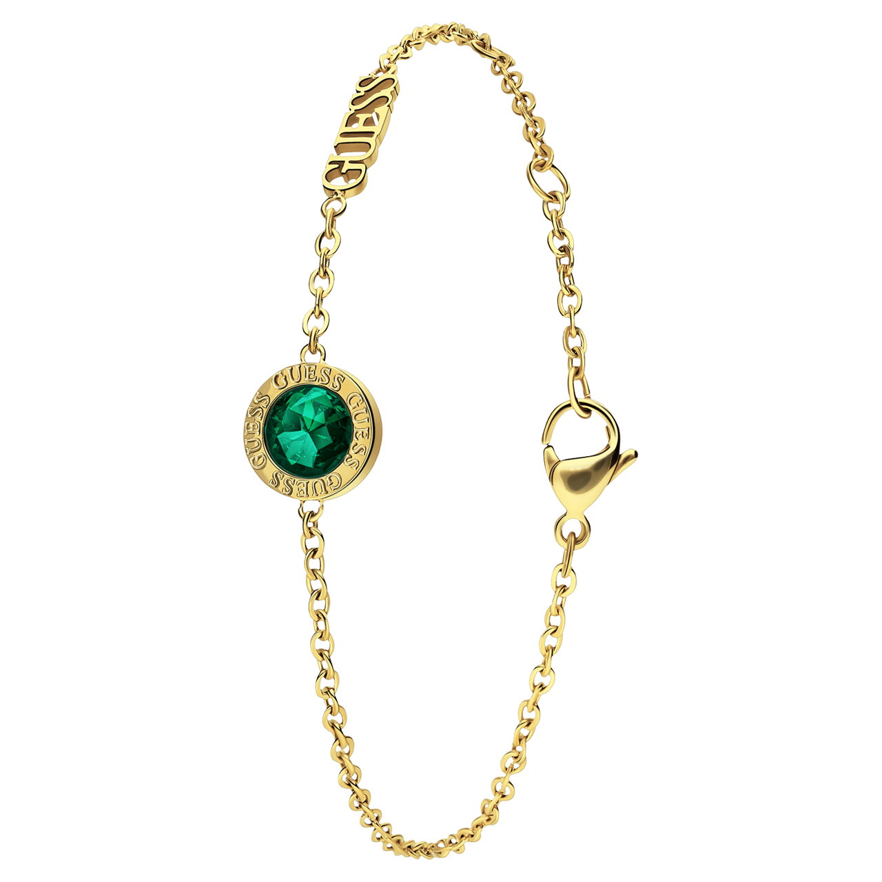 Guess goldplated armband COLOR MY DAY emerald