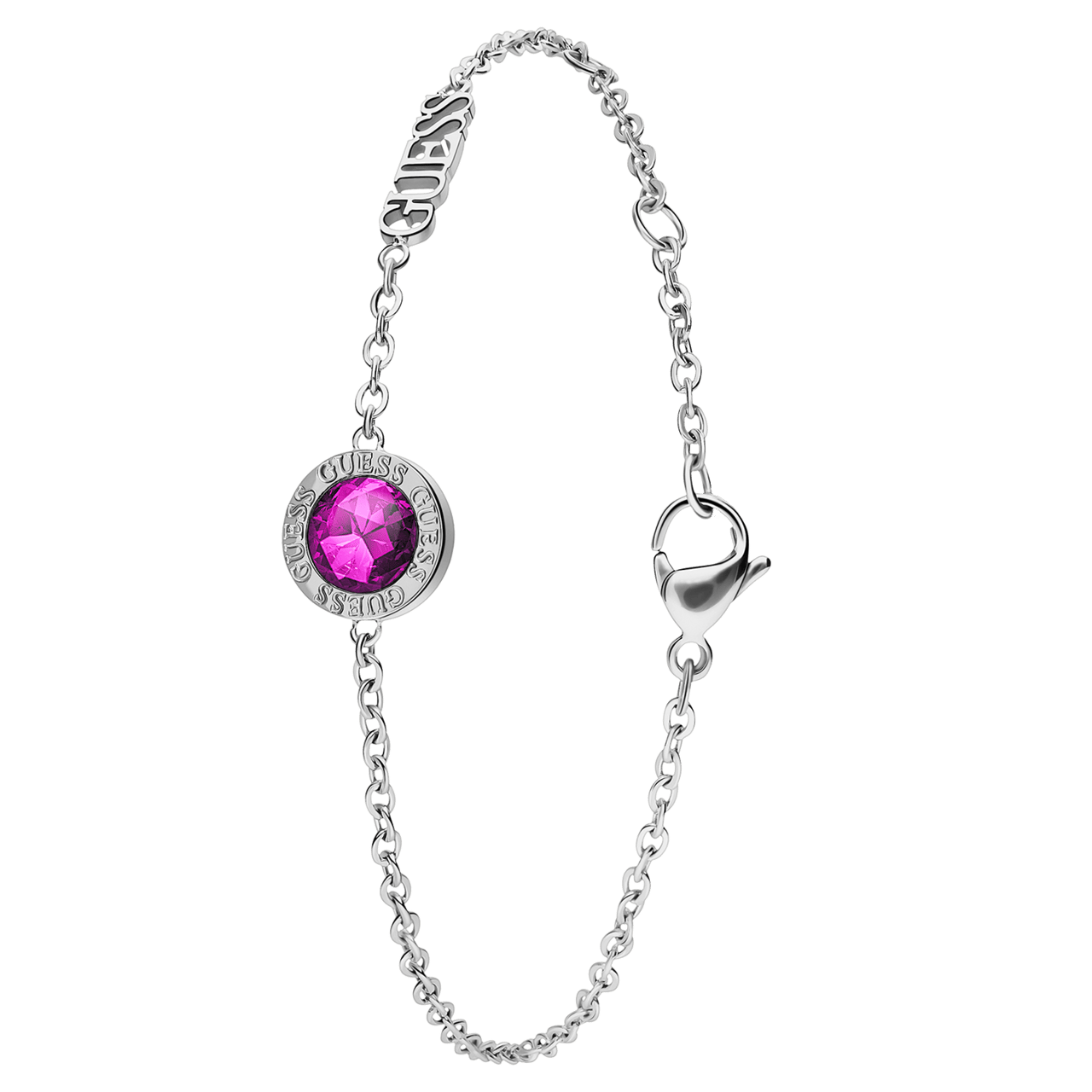 Guess stalen armband COLOR MY DAY fuchsia