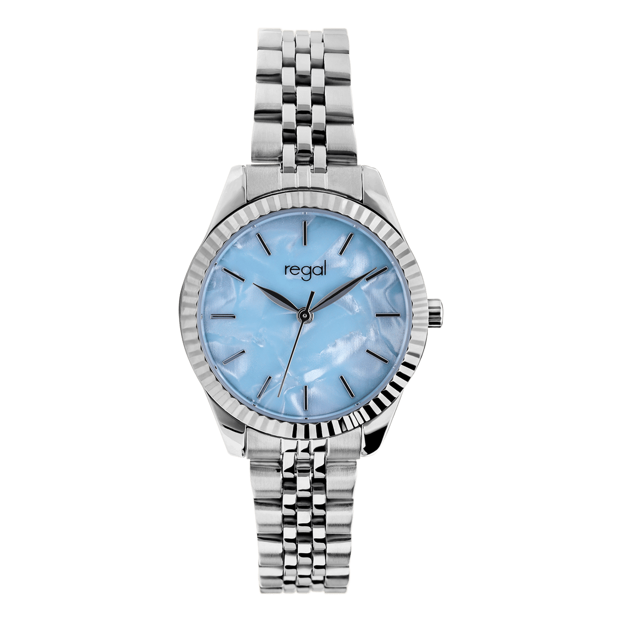 Regal Armbanduhr mit Armband aus Edelstahl