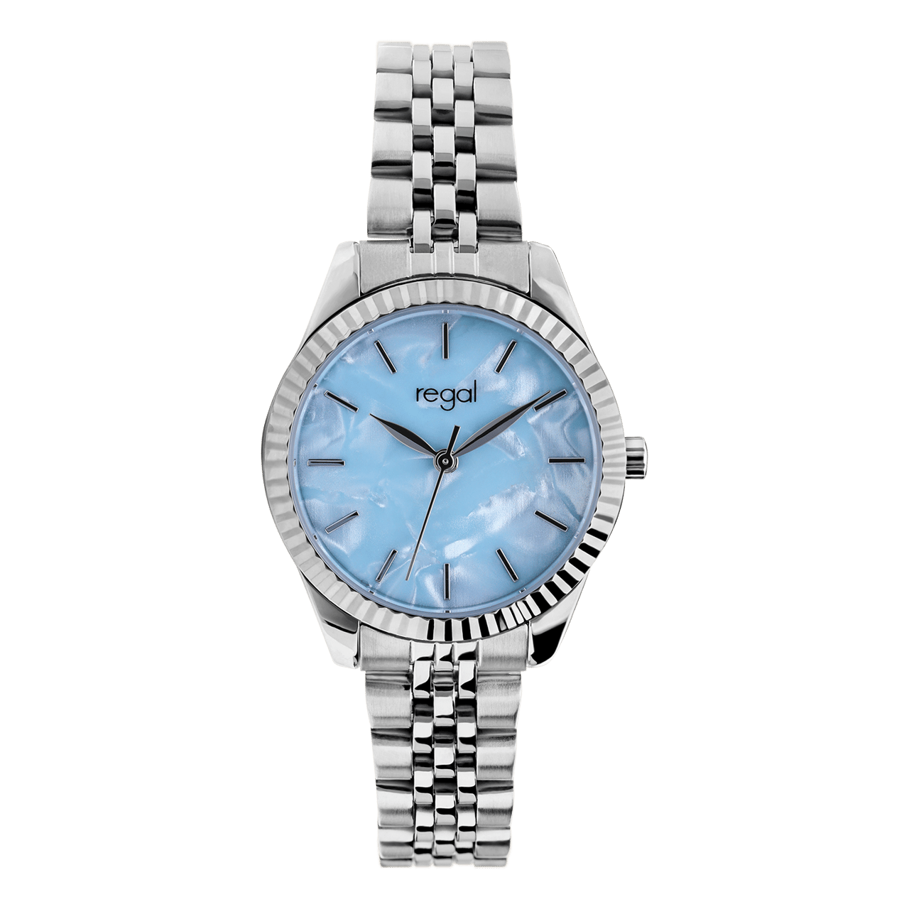 Regal horloge met stainless steel band