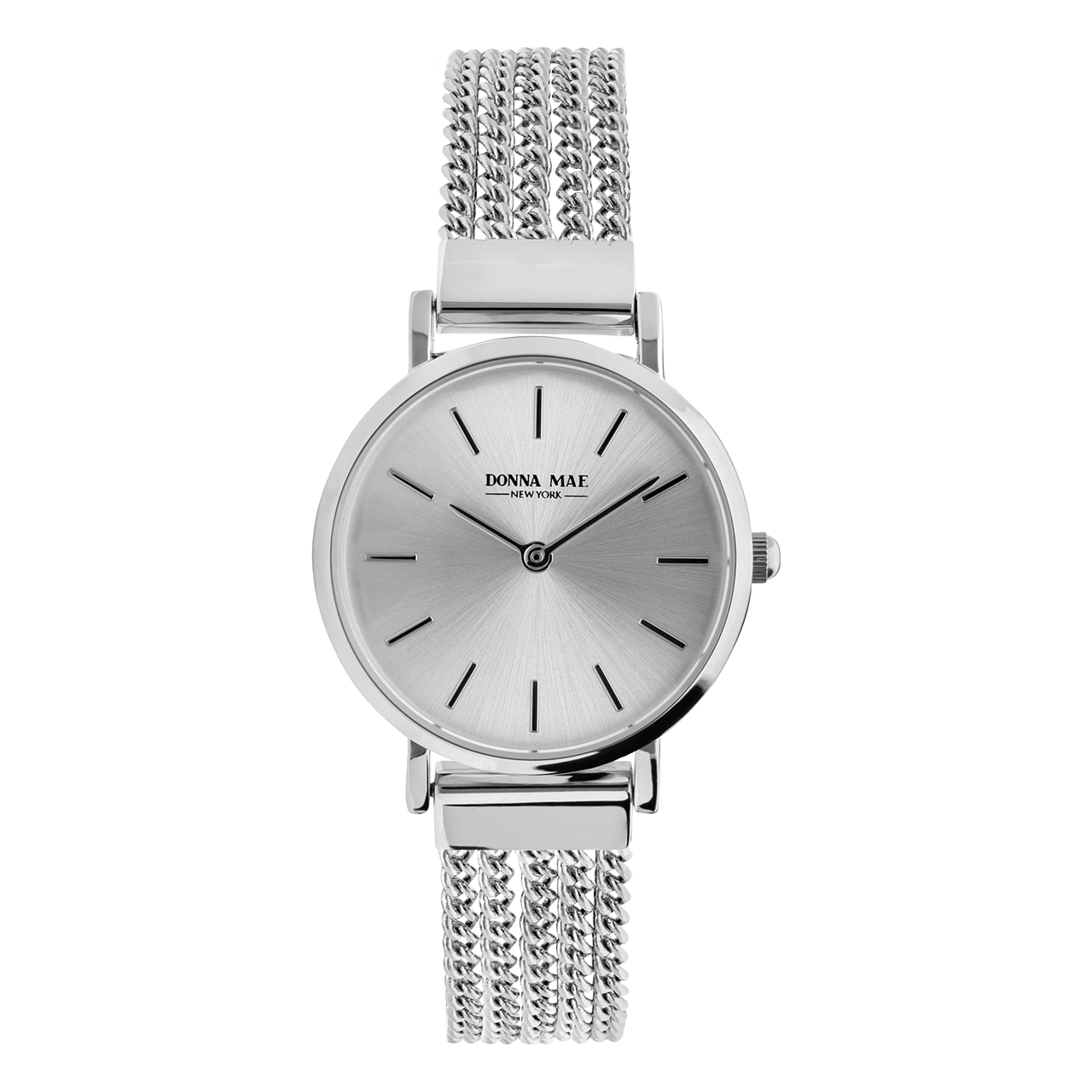 Donna Mae Armbanduhr mit Armband aus Edelstahl
