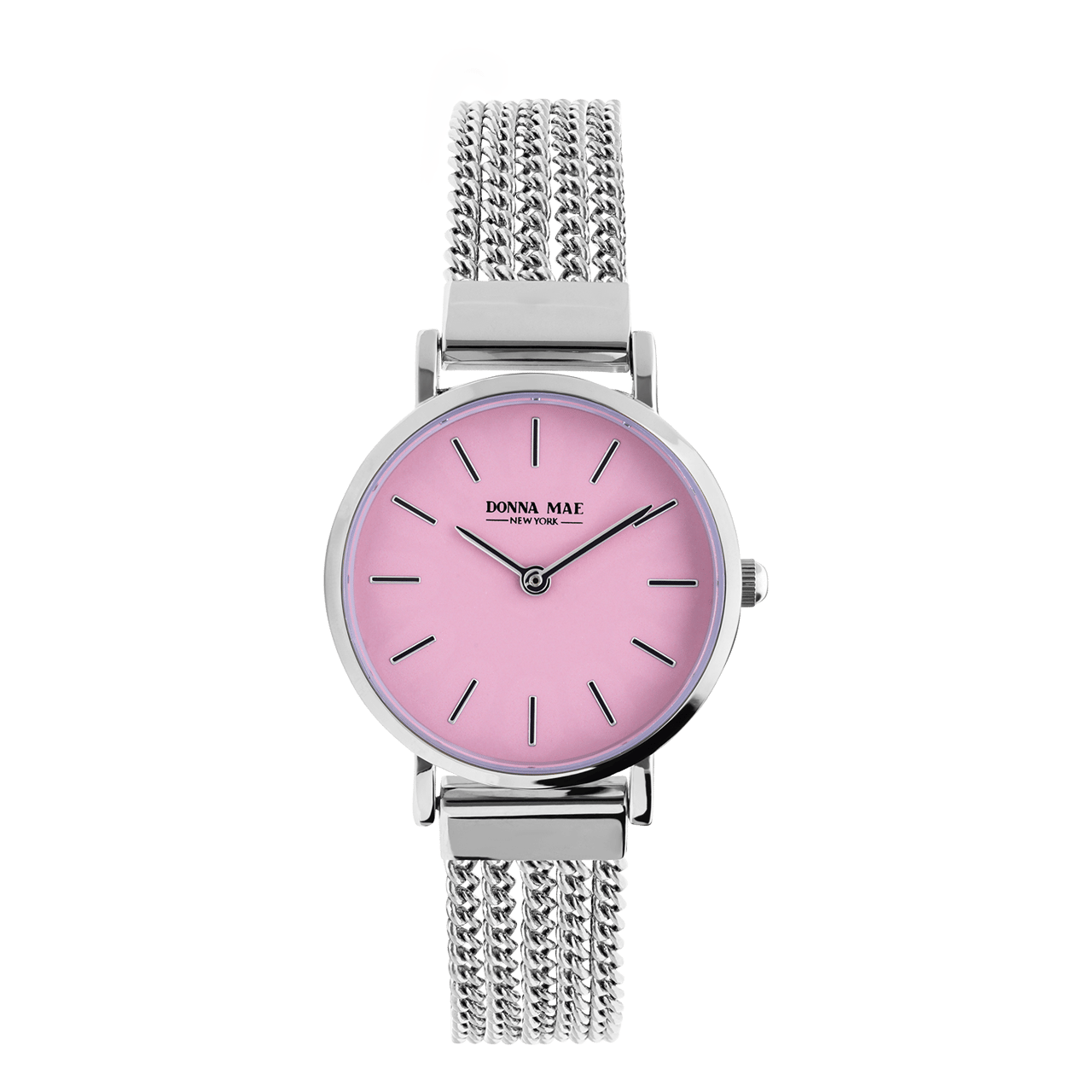 Donna Mae Armbanduhr mit Armband aus Edelstahl