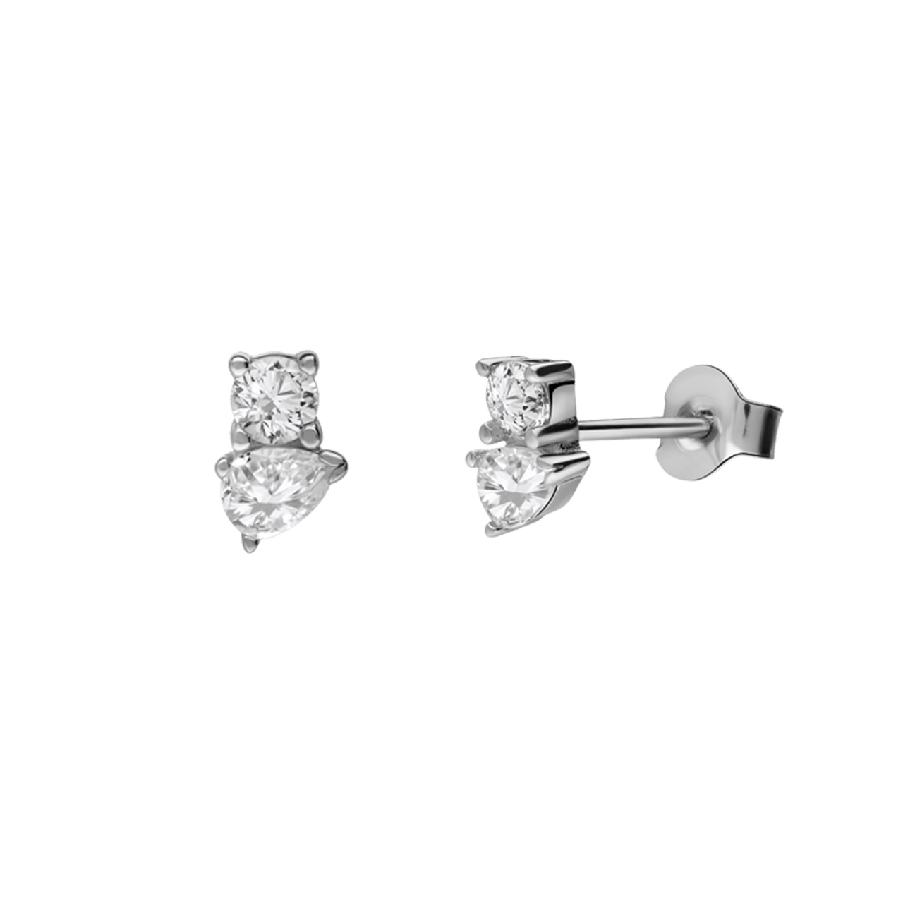 Ohrstecker, 925 Silber, Zirkonia