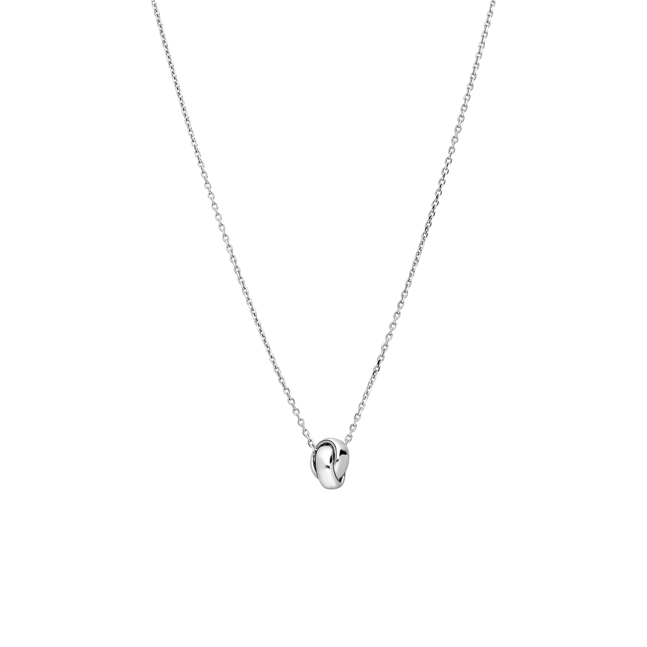 Halskette aus 925er Silber Knopf