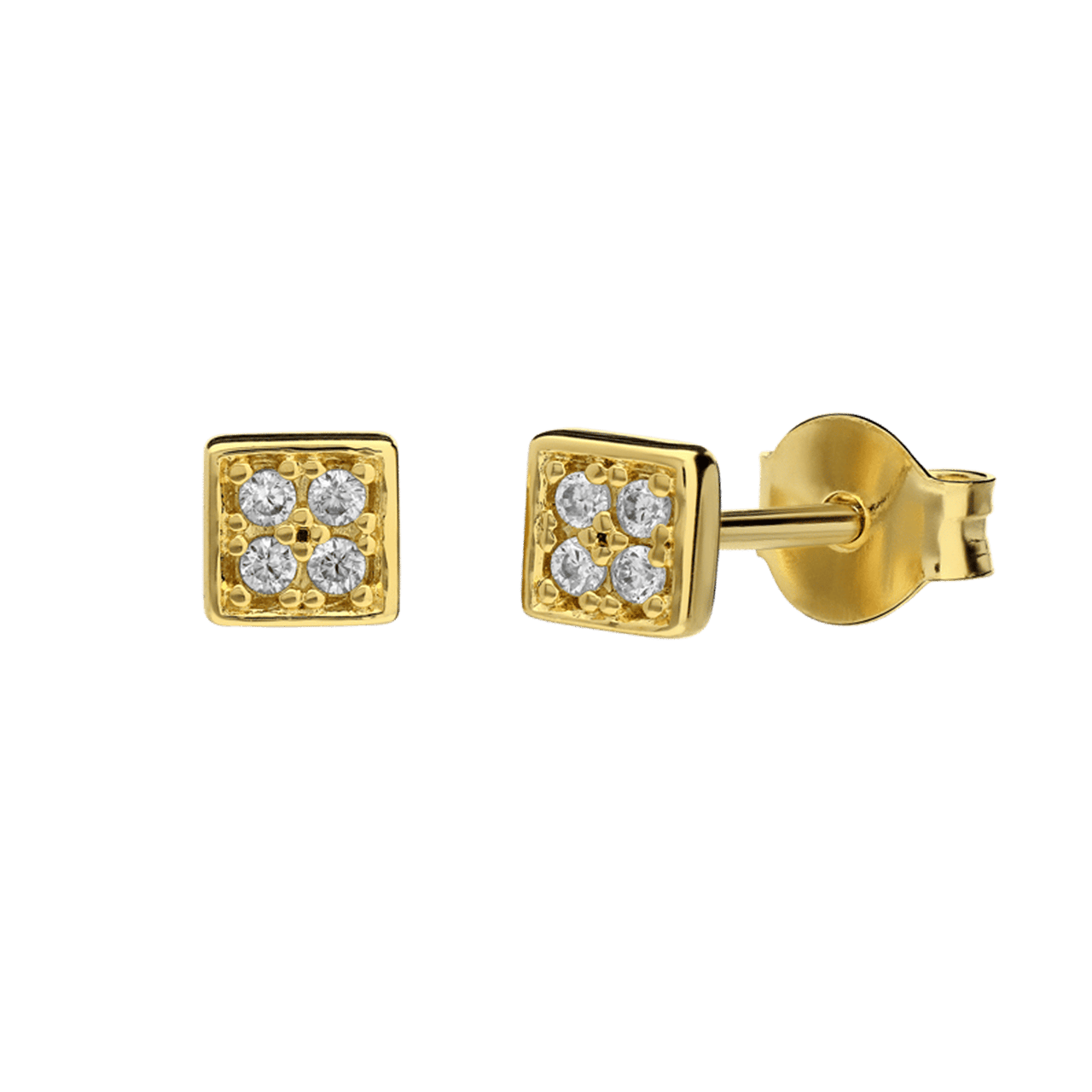 Zilveren goldplated kinderoorknoppen voor jongens