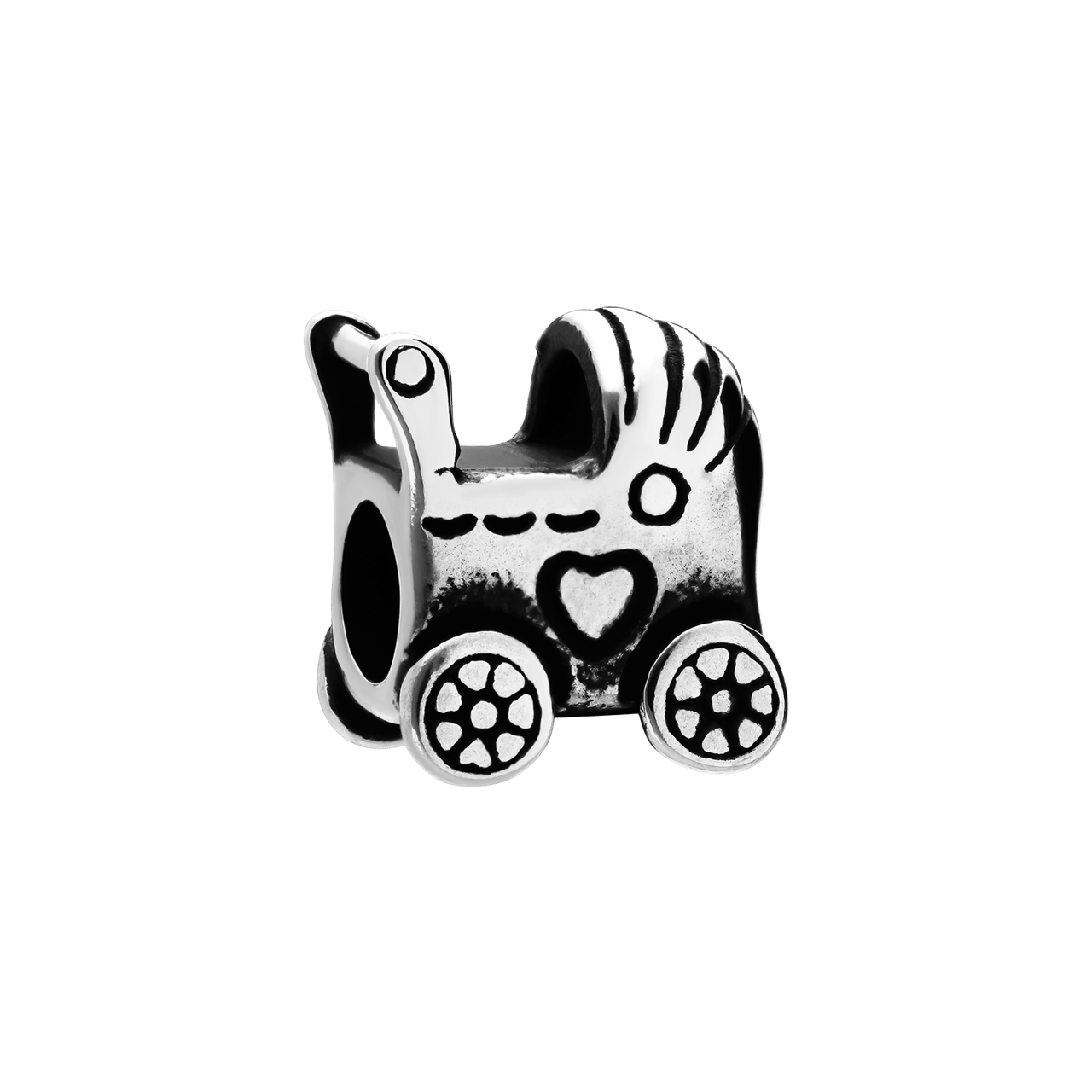Stalen bedel kinderwagen