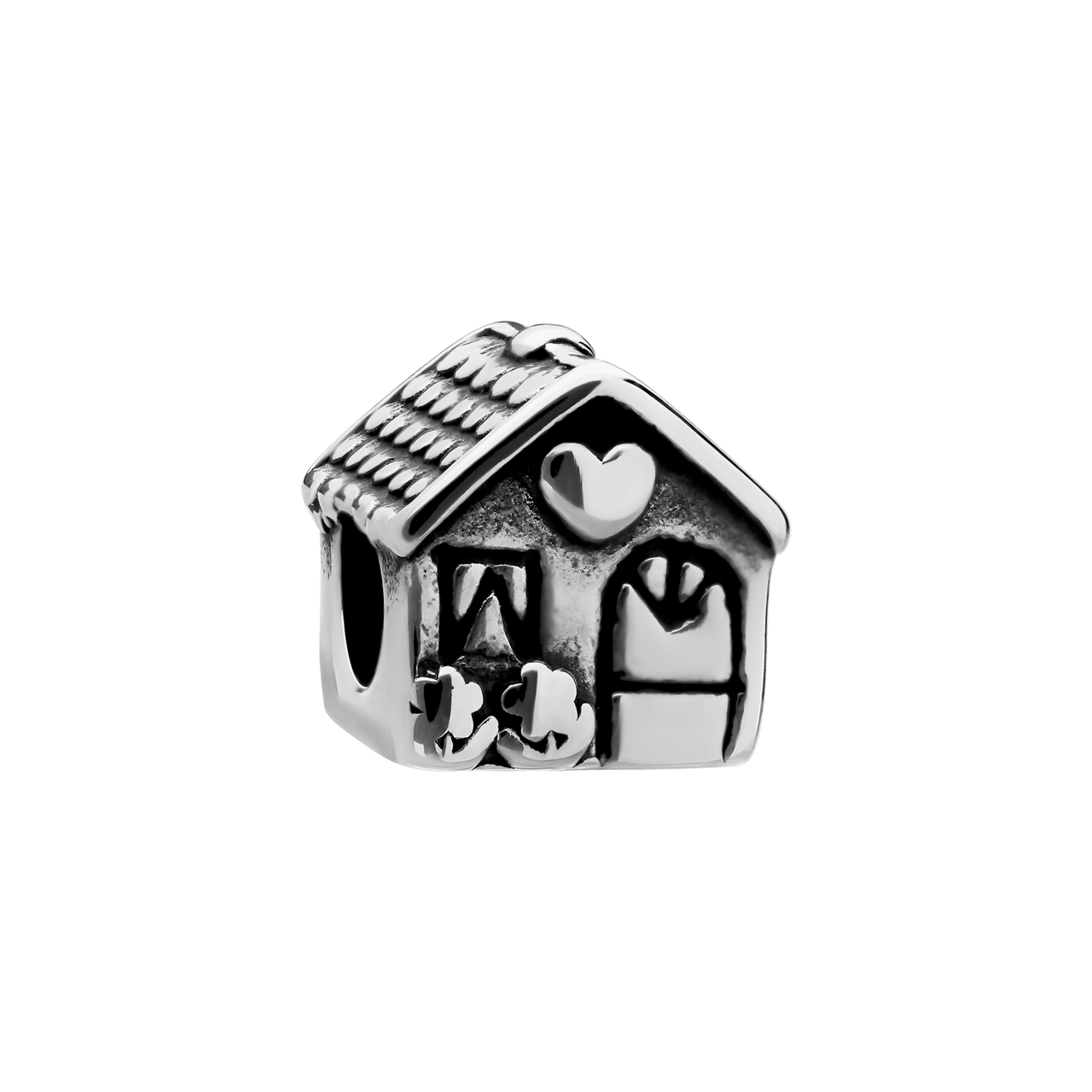 Charm aus Edelstahl Haus